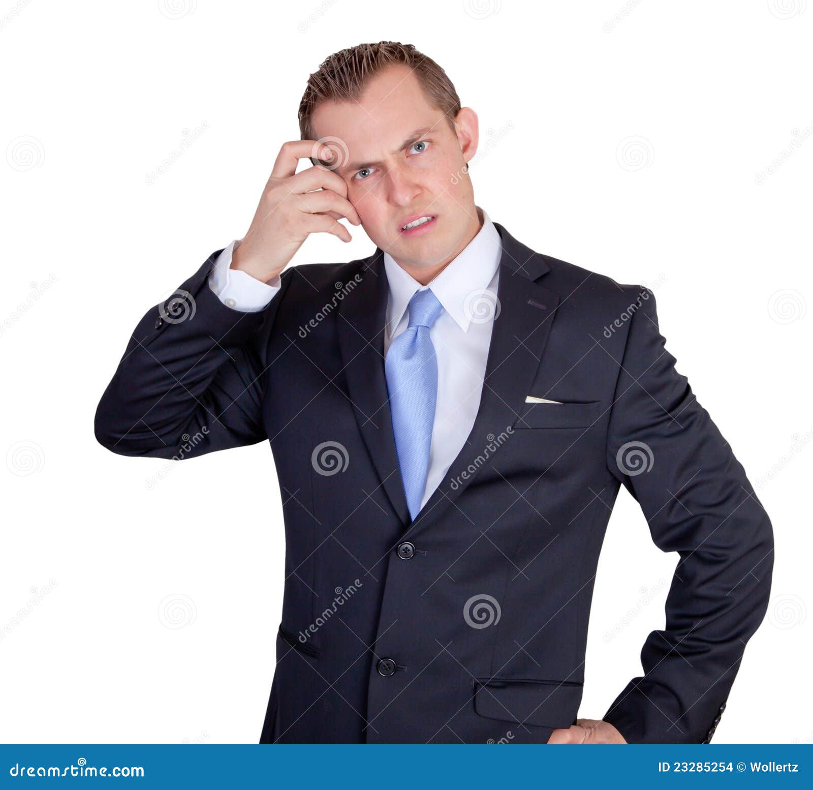 Confused Man Stock Image - Printable Template Calendar