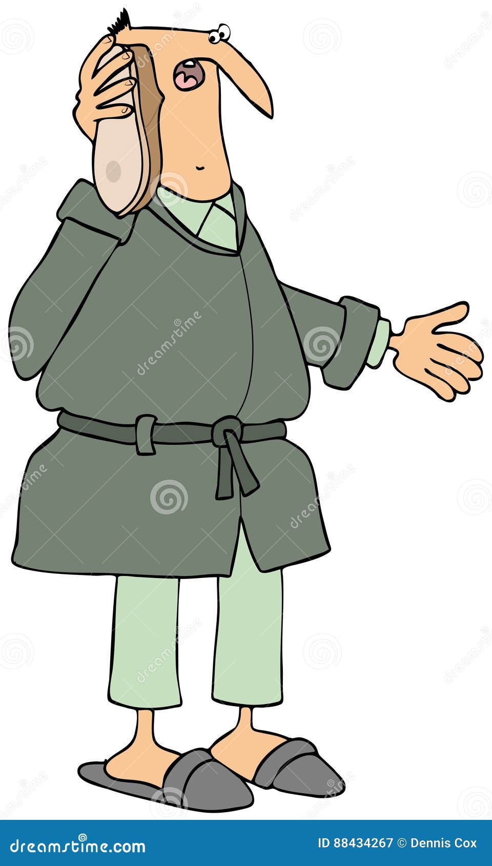 Confused Man Talking on His Shoe Stock Illustration - Illustration of elderly, cartoon: 88434267 Confused Man Talking on His Shoe Stock Illustration - Illustration of elderly, cartoon: 88434267