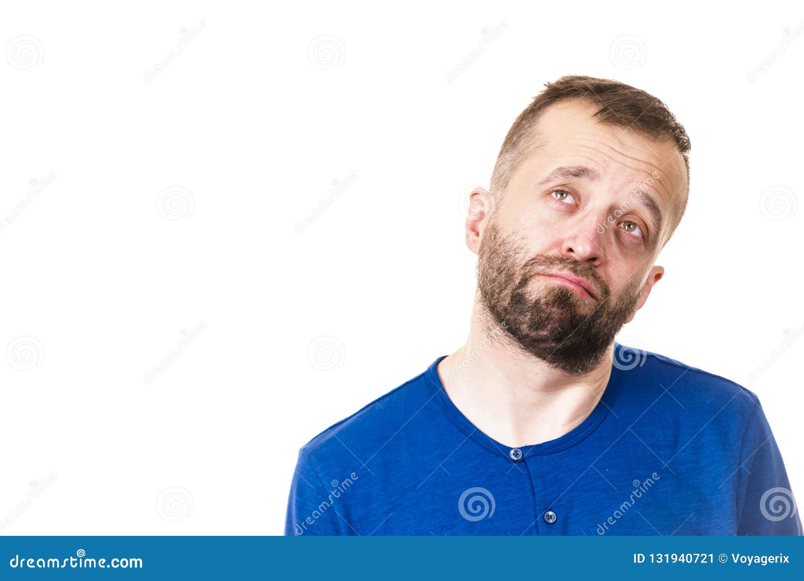 Confused Man Thinking Stock Image Image Of Wondering 131940721