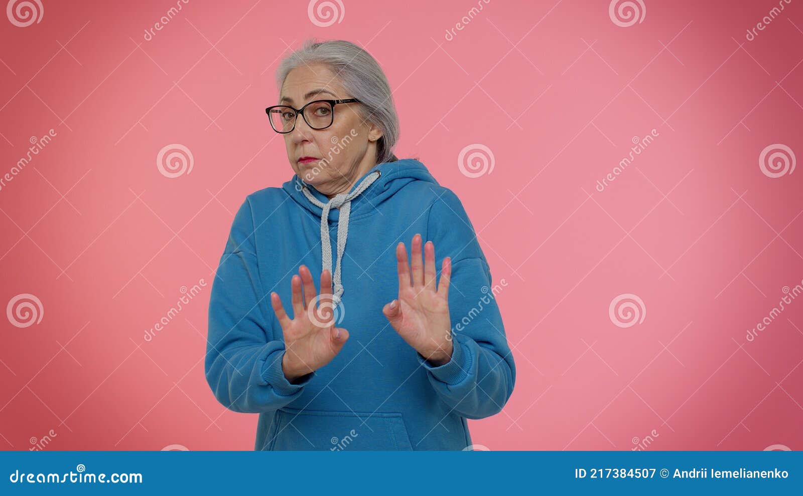 Confused Mature Old Granny Grandmother Feeling Embarrassed About 