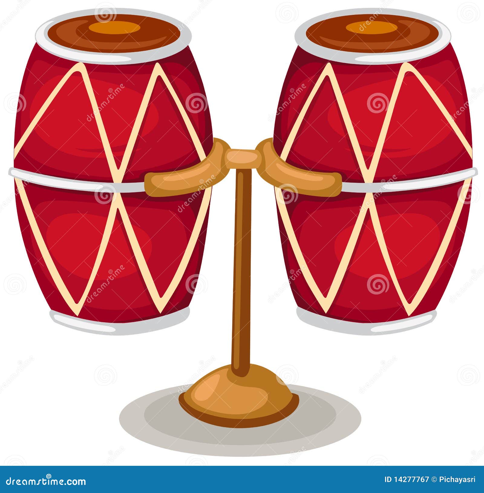 Congas stock vector. Illustration of congas, listen, latin 14277767