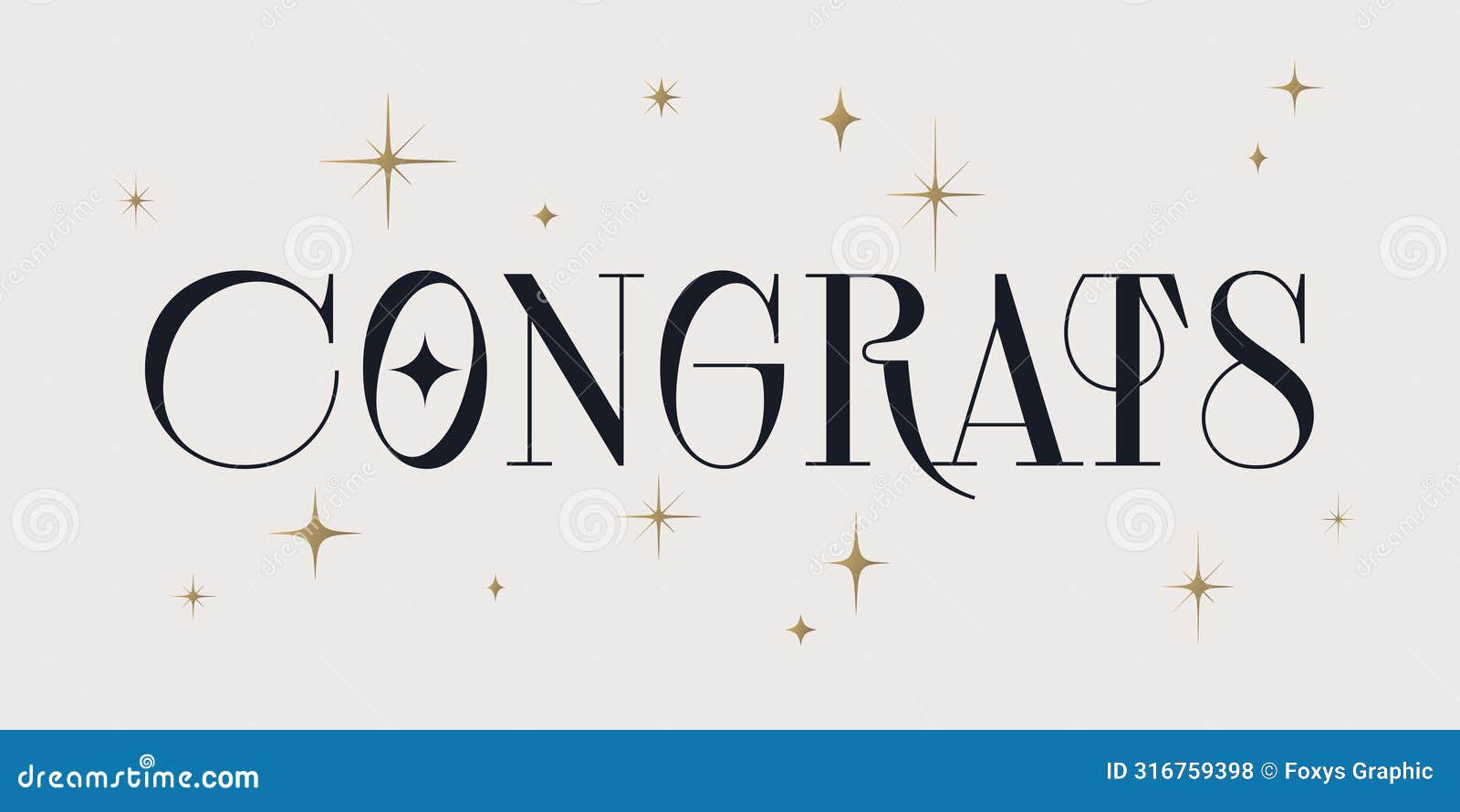 congrats, congratulation. lettering, banner