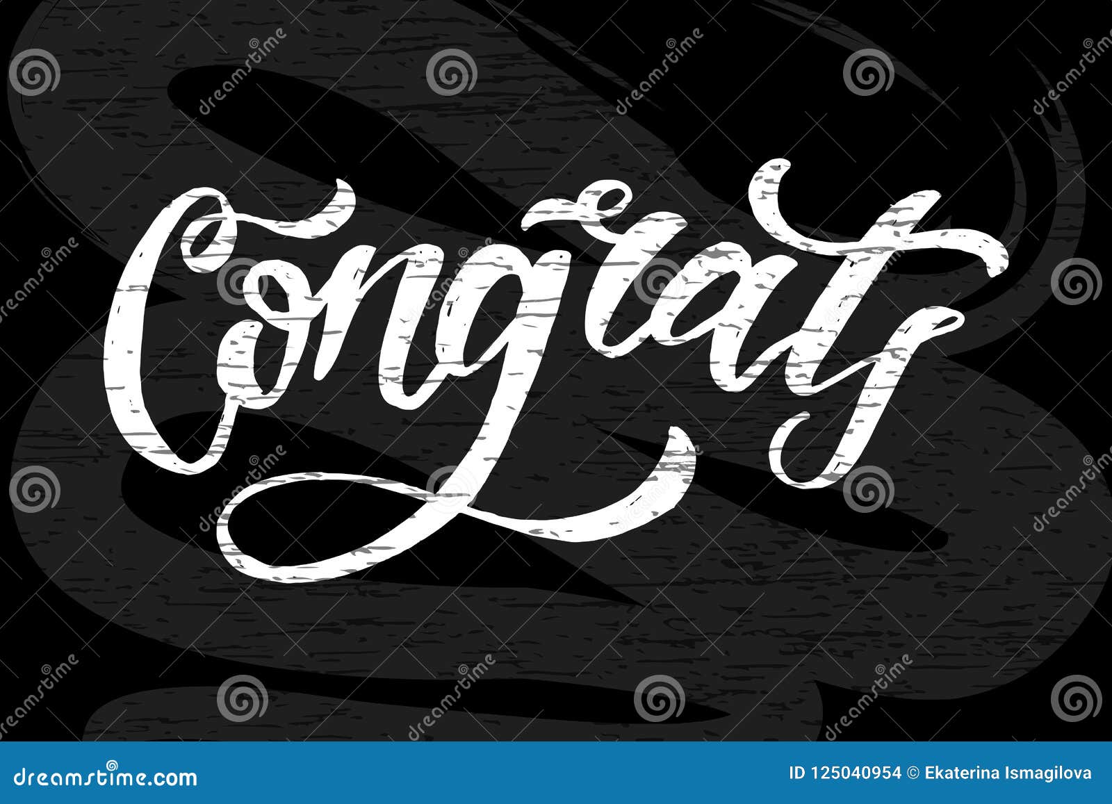 Congrats Lettering Calligraphy Brush Text Holiday Vector Sticker ...