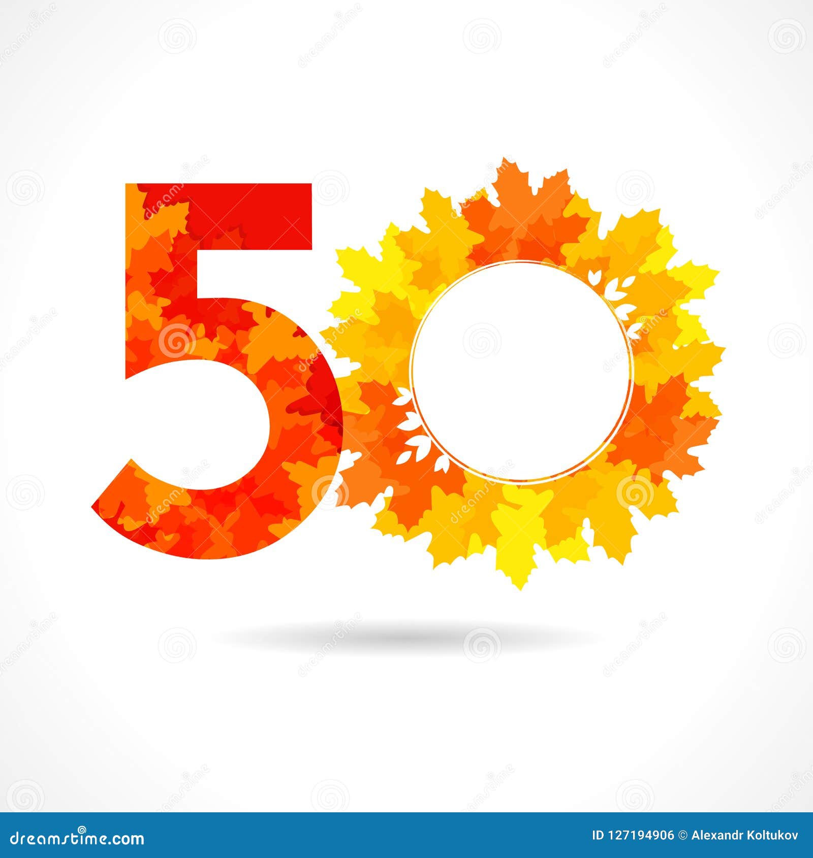 50 congratulating sesonal emblem
