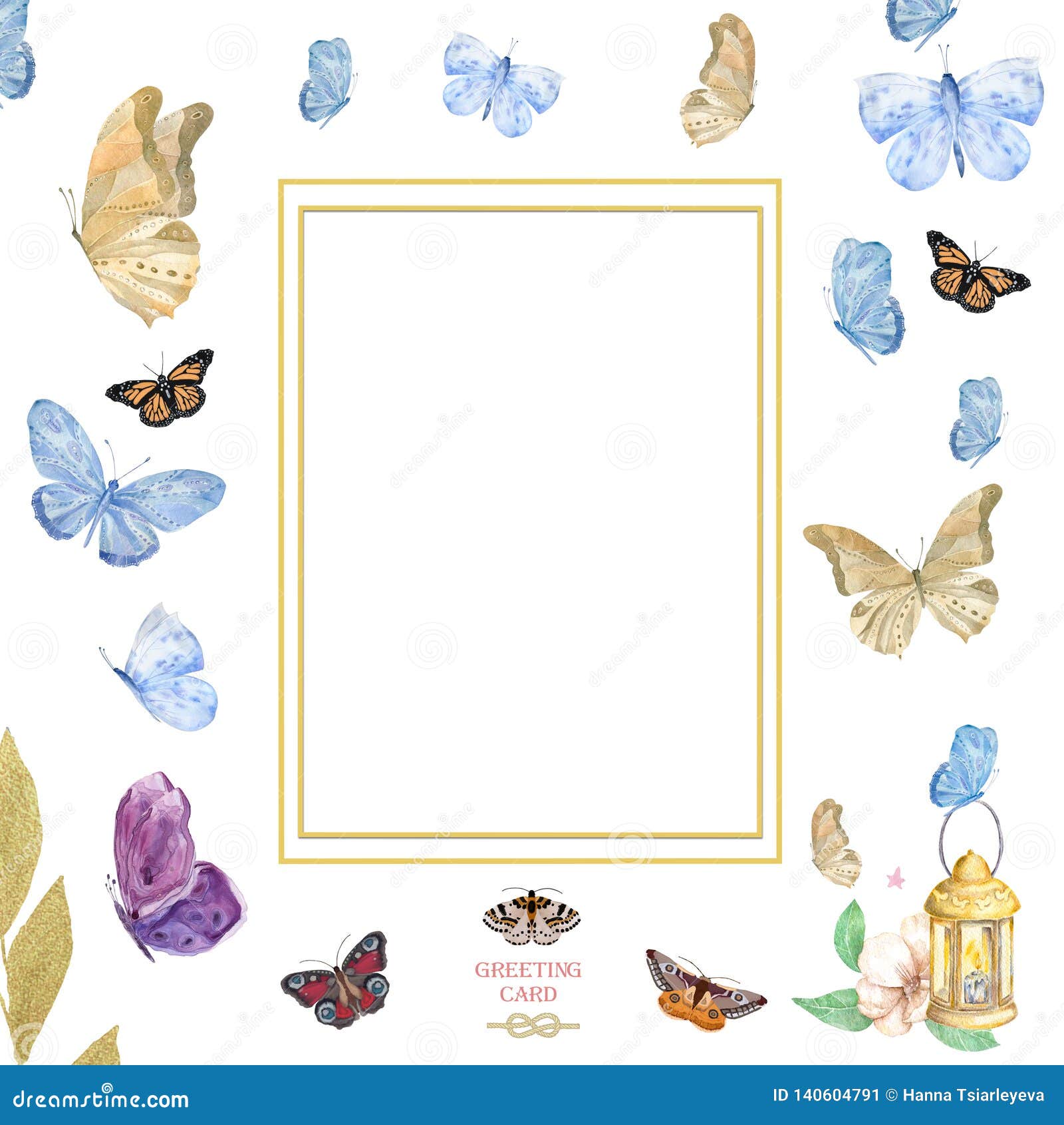 Elegant Happy Birthday Card in Spanish Felìz Cumpleaños Butterflies Design