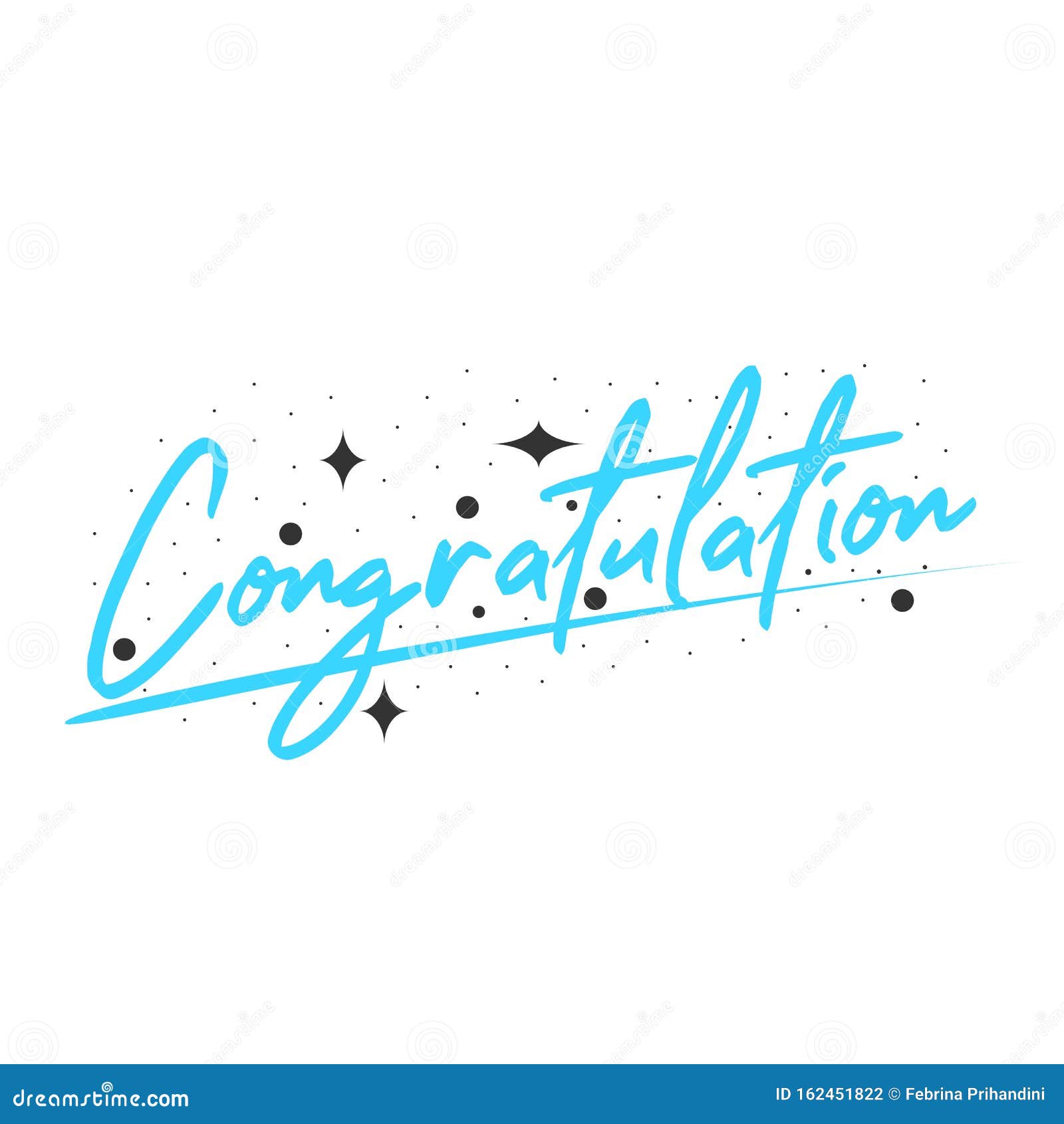 Congratulation stock vector. Illustration of congrats - 162451822