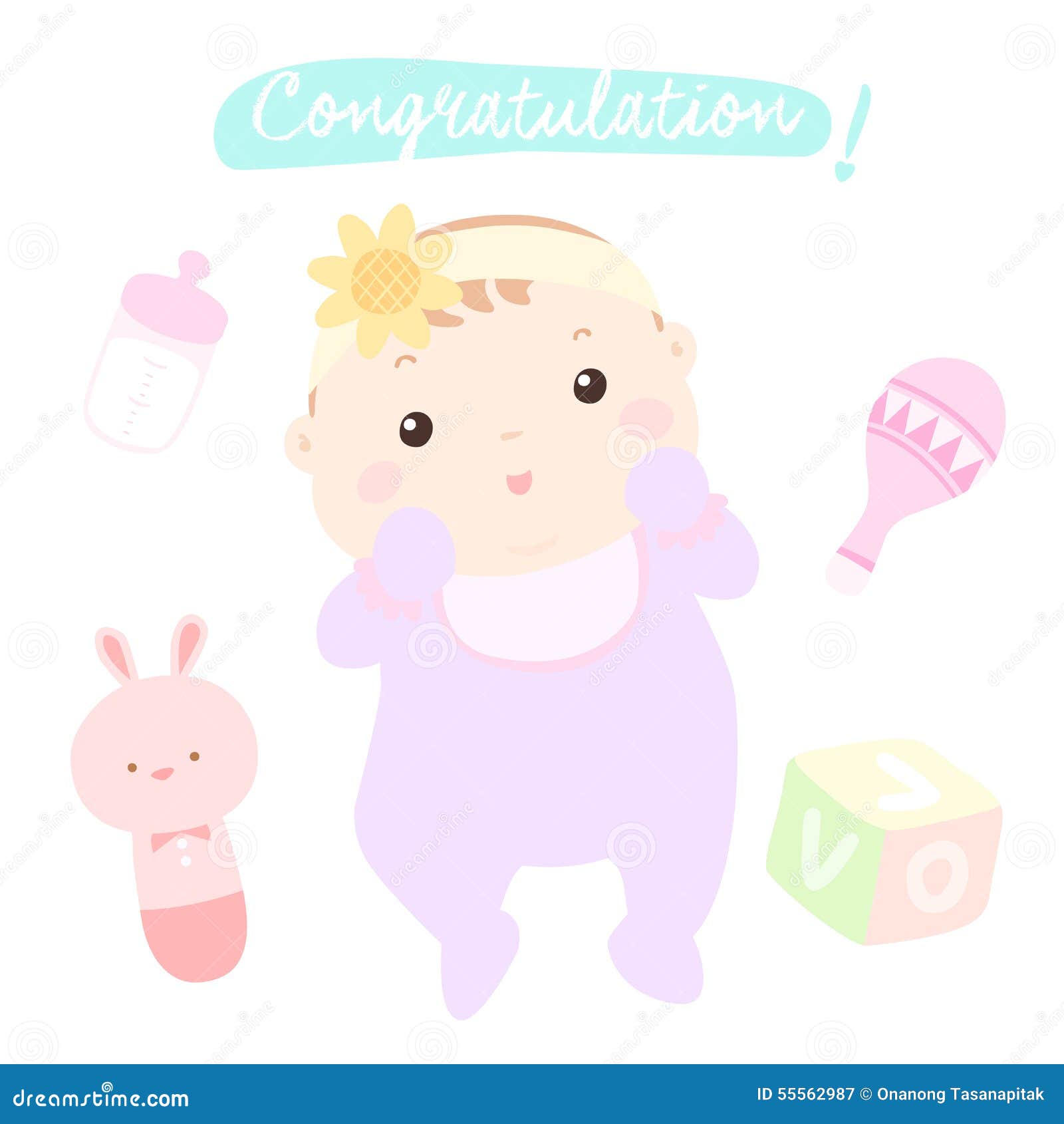Congratulations New Baby Girl Clip Art