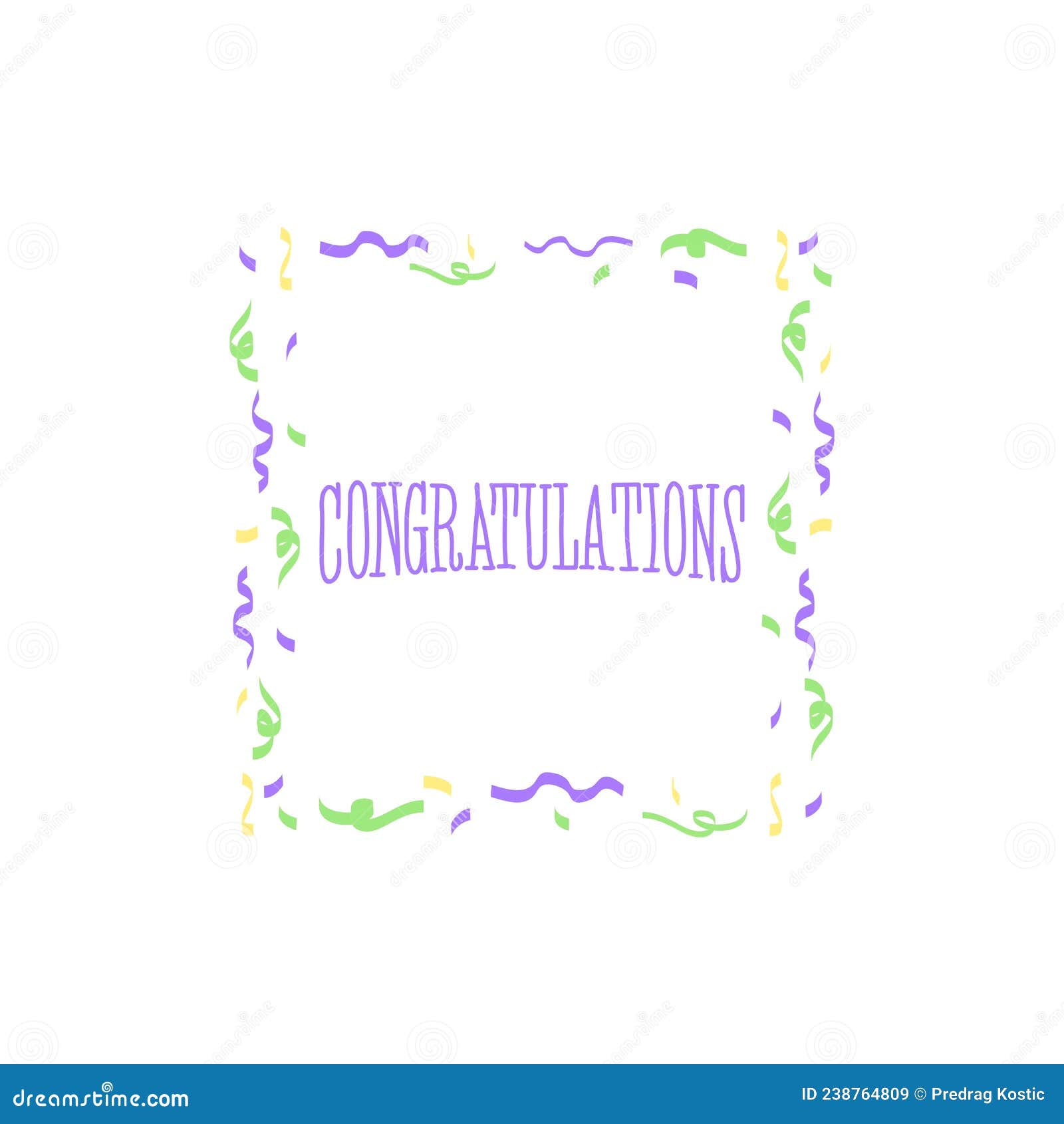 Congratulations stock illustration. Illustration of lily - 238764809