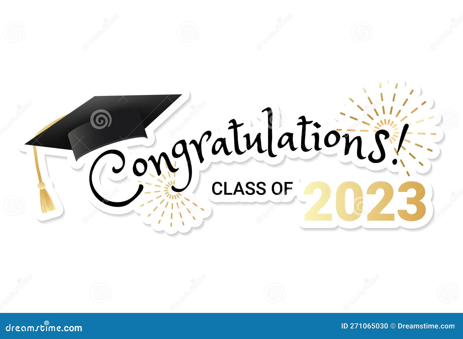 Congratulations Graduates Class Of 2023 Typography Design Graduation