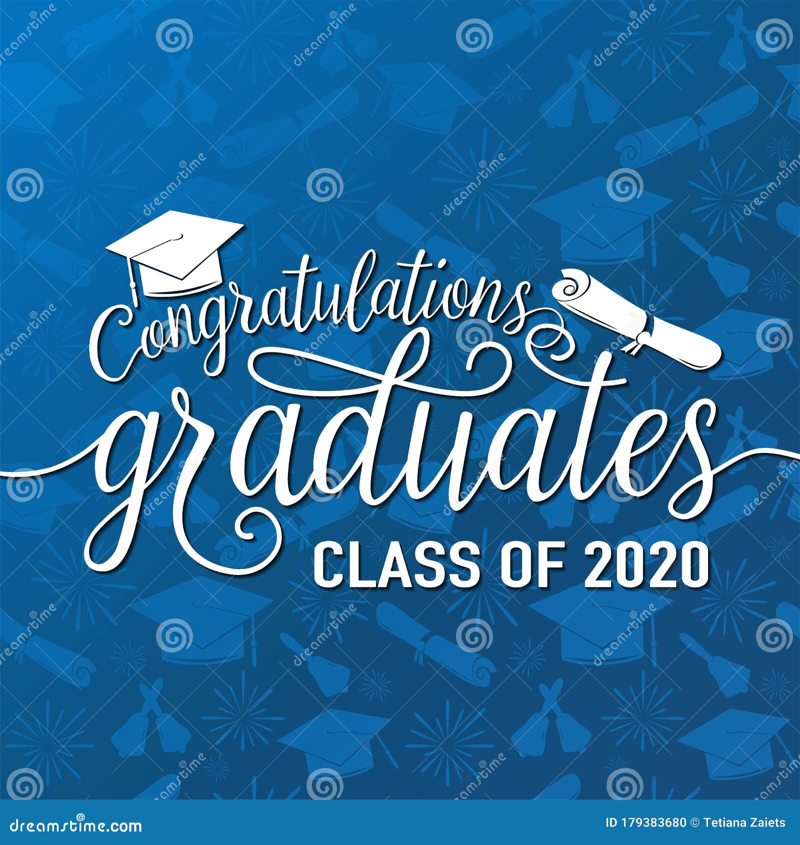 Congratulations Class Of 2023 Stacked Banner With Grad Cap Vector