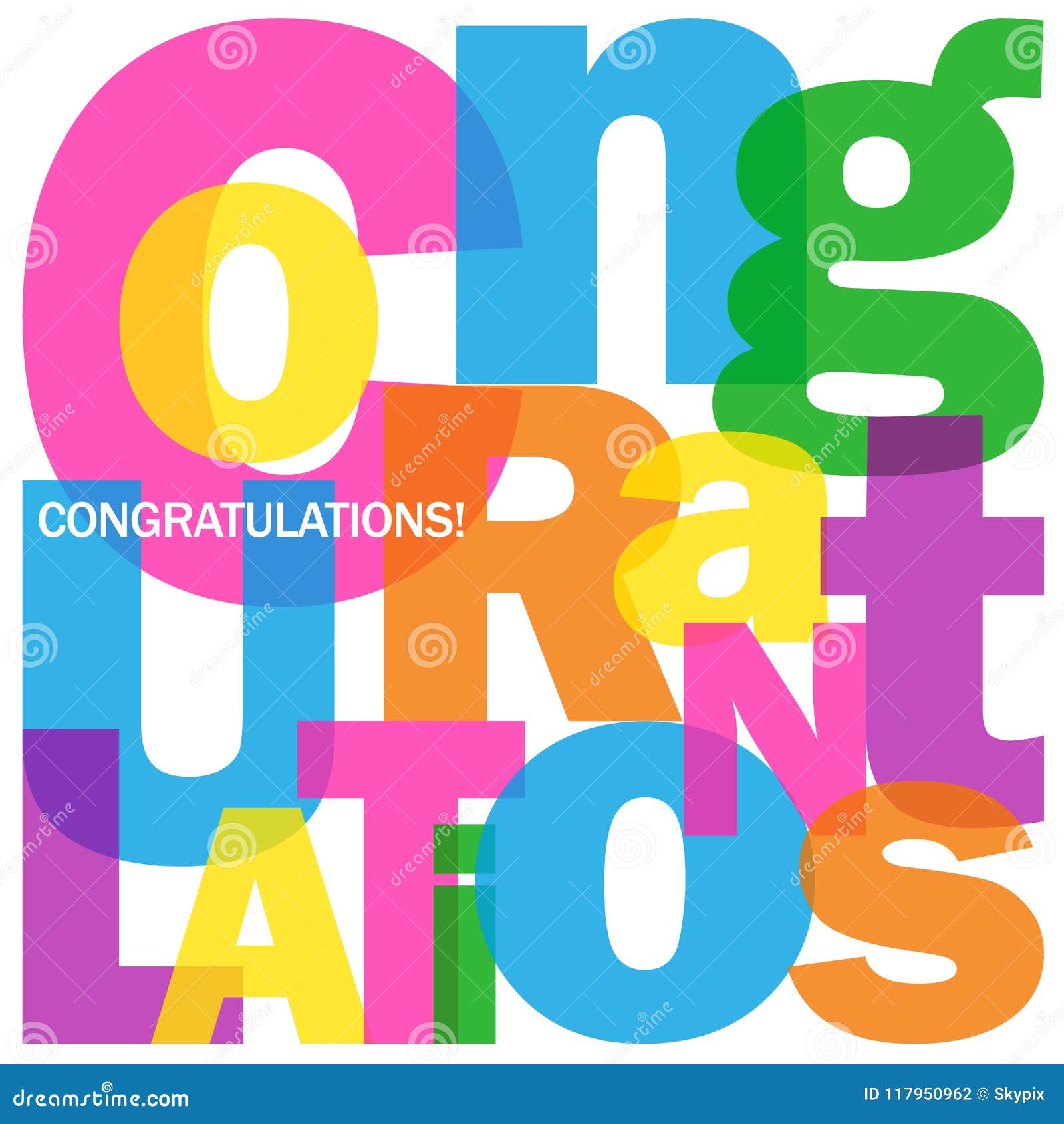 congratulations! letters collage
