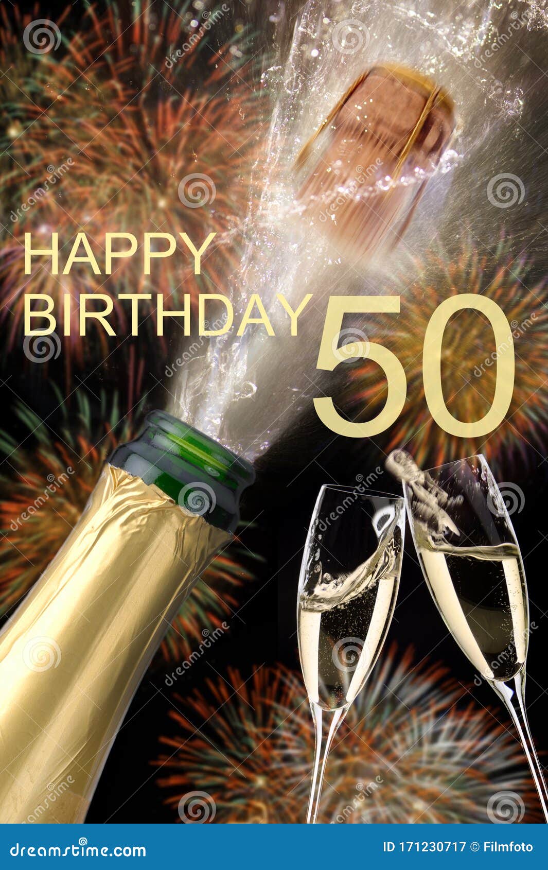 Iedereen Thuisland Zie insecten Congratulations To Happy Birthday 50 Stock Image - Image of backgrounds,  50th: 171230717