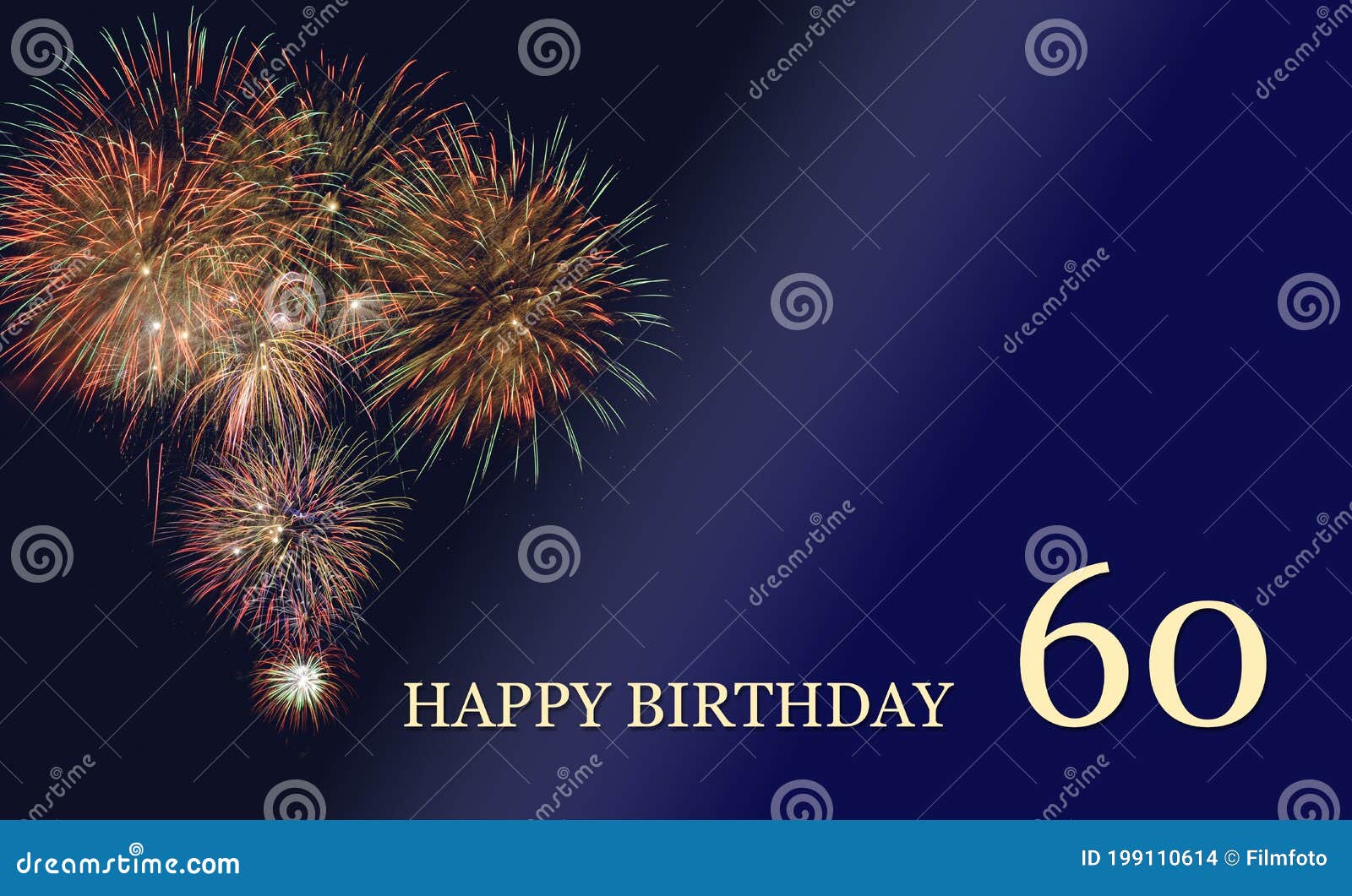 Congratulations To the 60th Birthday Stock Photo - Image of ...