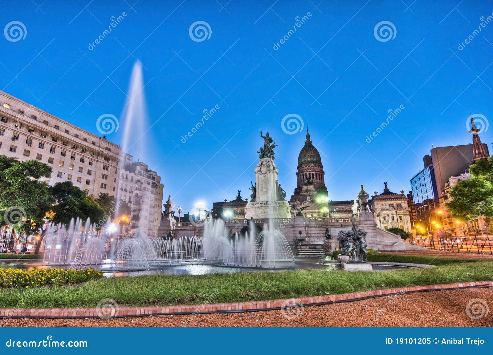 congress square at buenos aires, argentina