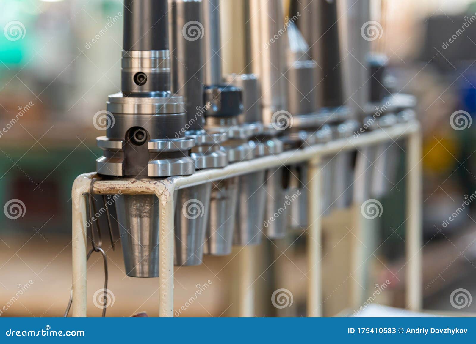 Conical and Collet Mandrels with Cutters and Drills on the Rack