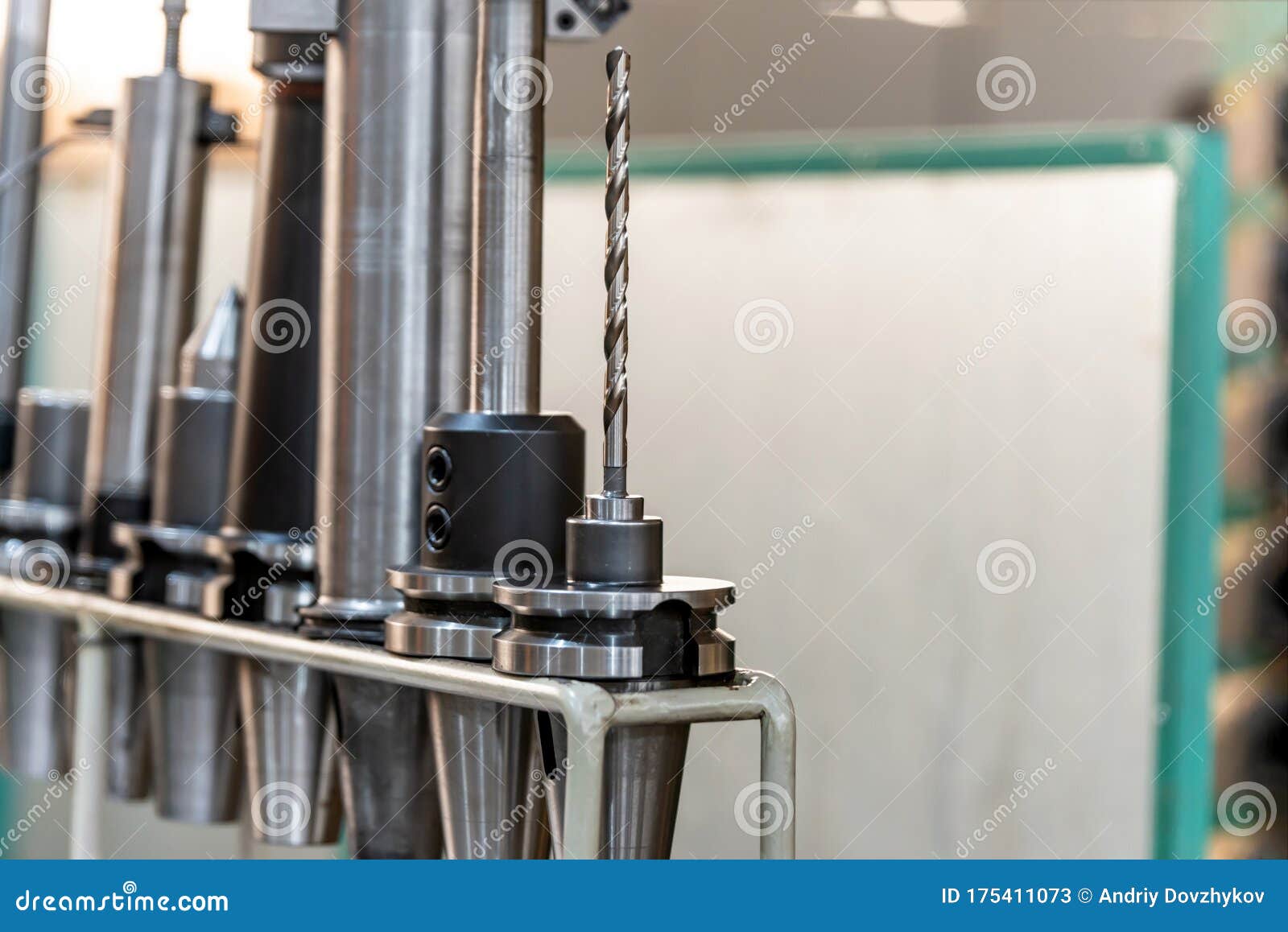 Conical and Collet Mandrels with Cutters and Drills on the Rack