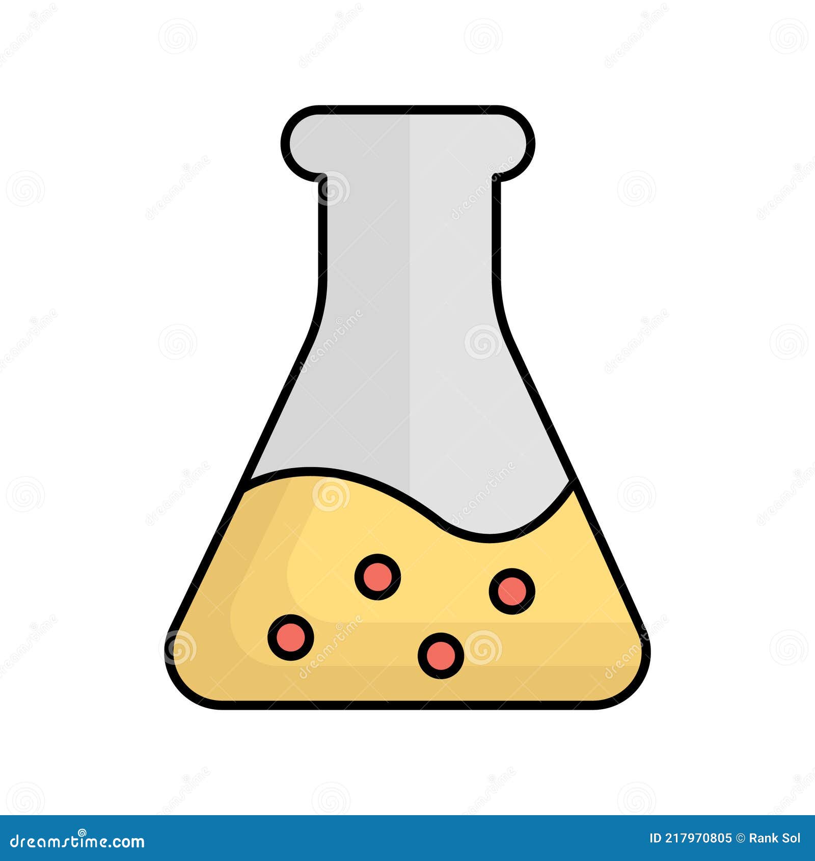 Conical Flask Vector Icon Which Can Easily Modify or Edit Stock Vector