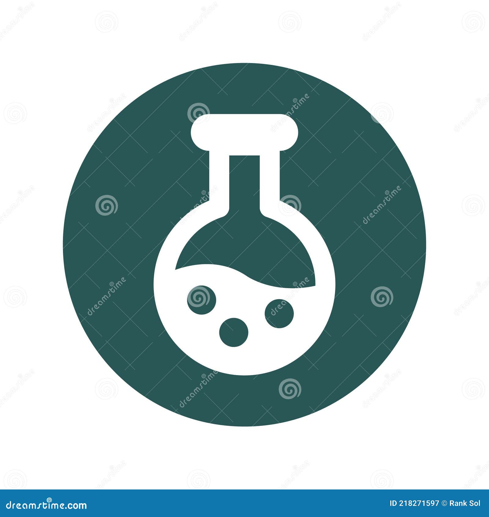 Conical Flask Science Concept Info Graphic Template Vector Illustration