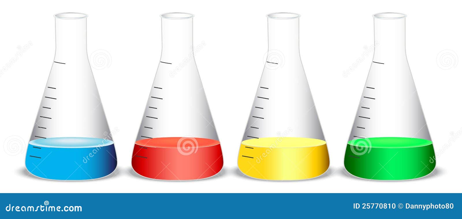 Conical flasks stock illustration. Illustration of flask 25770810