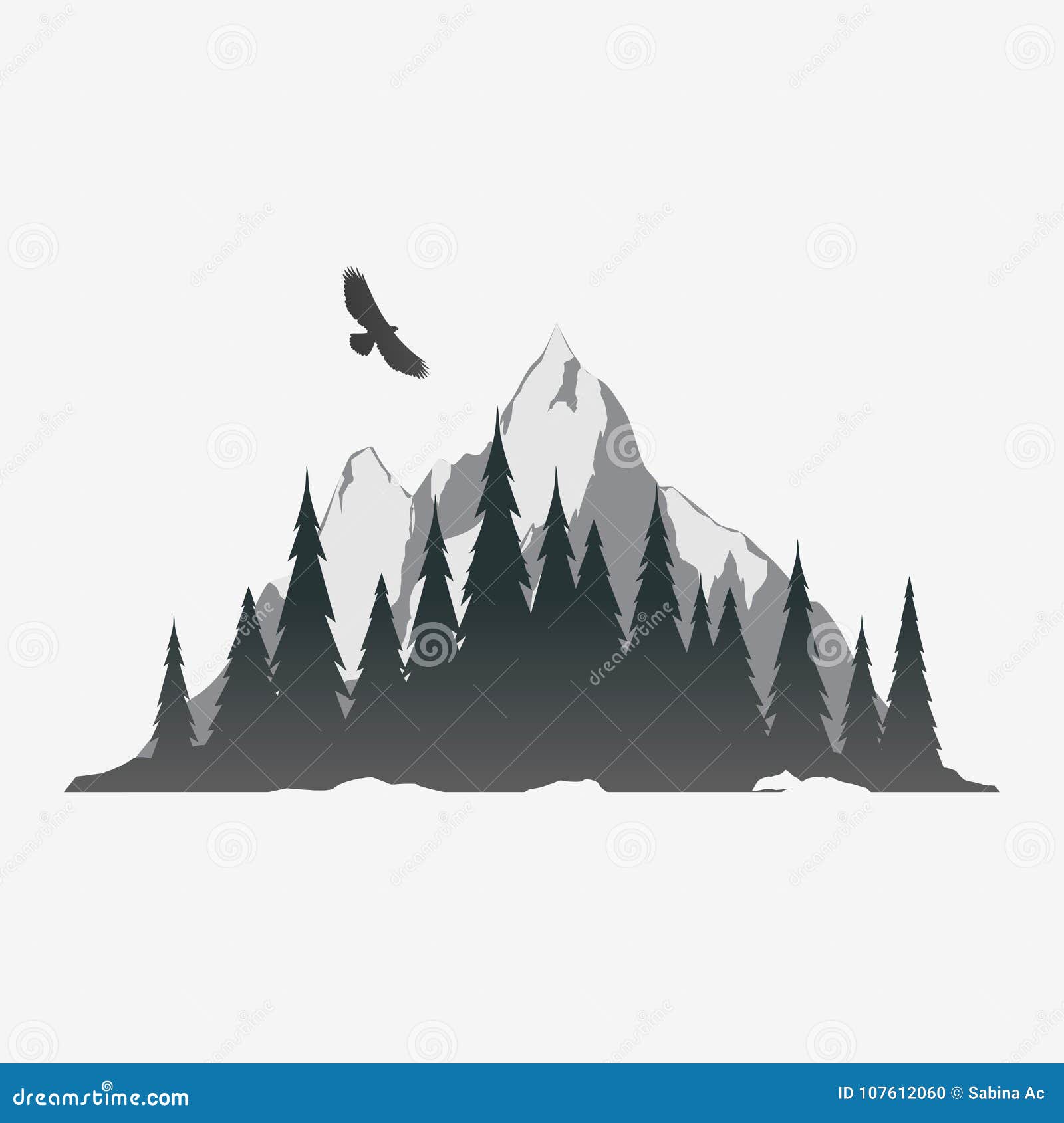 Free Free 63 Forest Mountain Silhouette Svg SVG PNG EPS DXF File