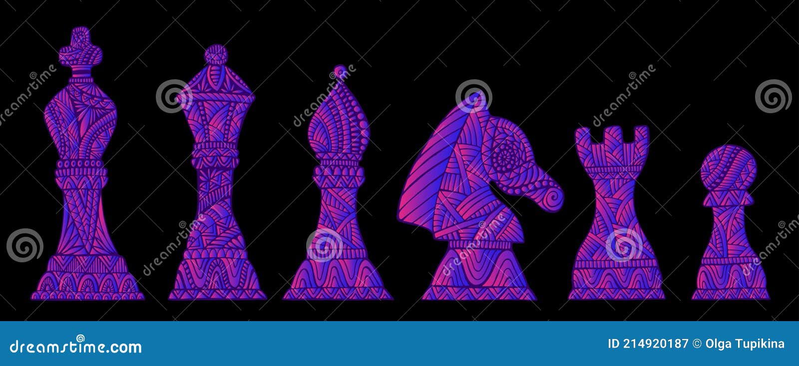 Conjunto de Multicolor Jogo de Tabuleiro Figuras de Peão Mockup