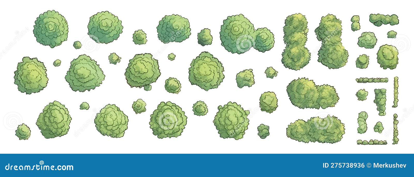 Vetores de Vista Para As Árvores E A Vegetação Arquitetura Estilo