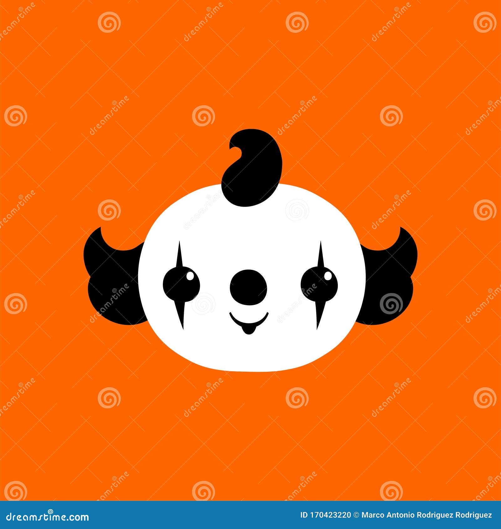 Terror Troll Face Ao Fundo Verde Foto de Stock - Imagem de