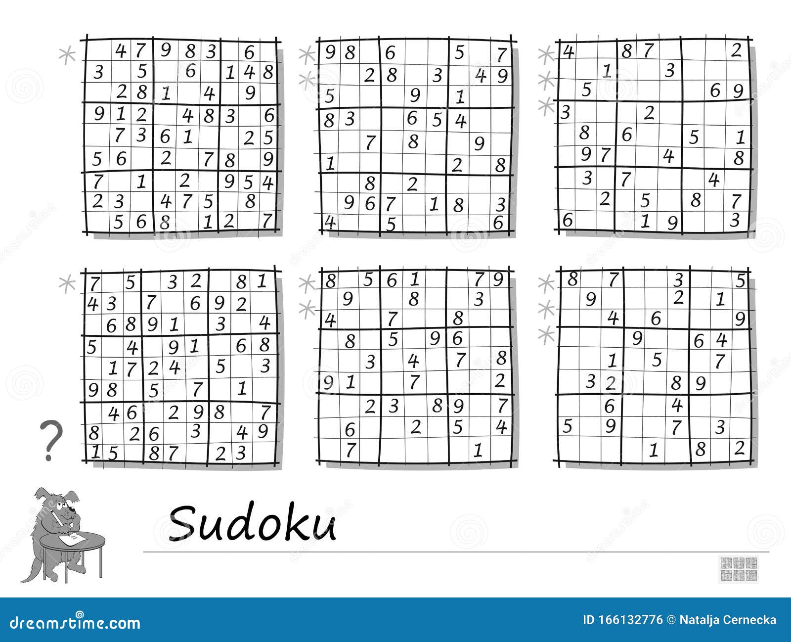 Conjunto Acertijos De Sudoku 3 Niveles De Dificultad Lógico Para Niños Y Adultos Impresa Para Niños Libro De Brom Ilustración del Vector - Ilustración de actividad, 166132776