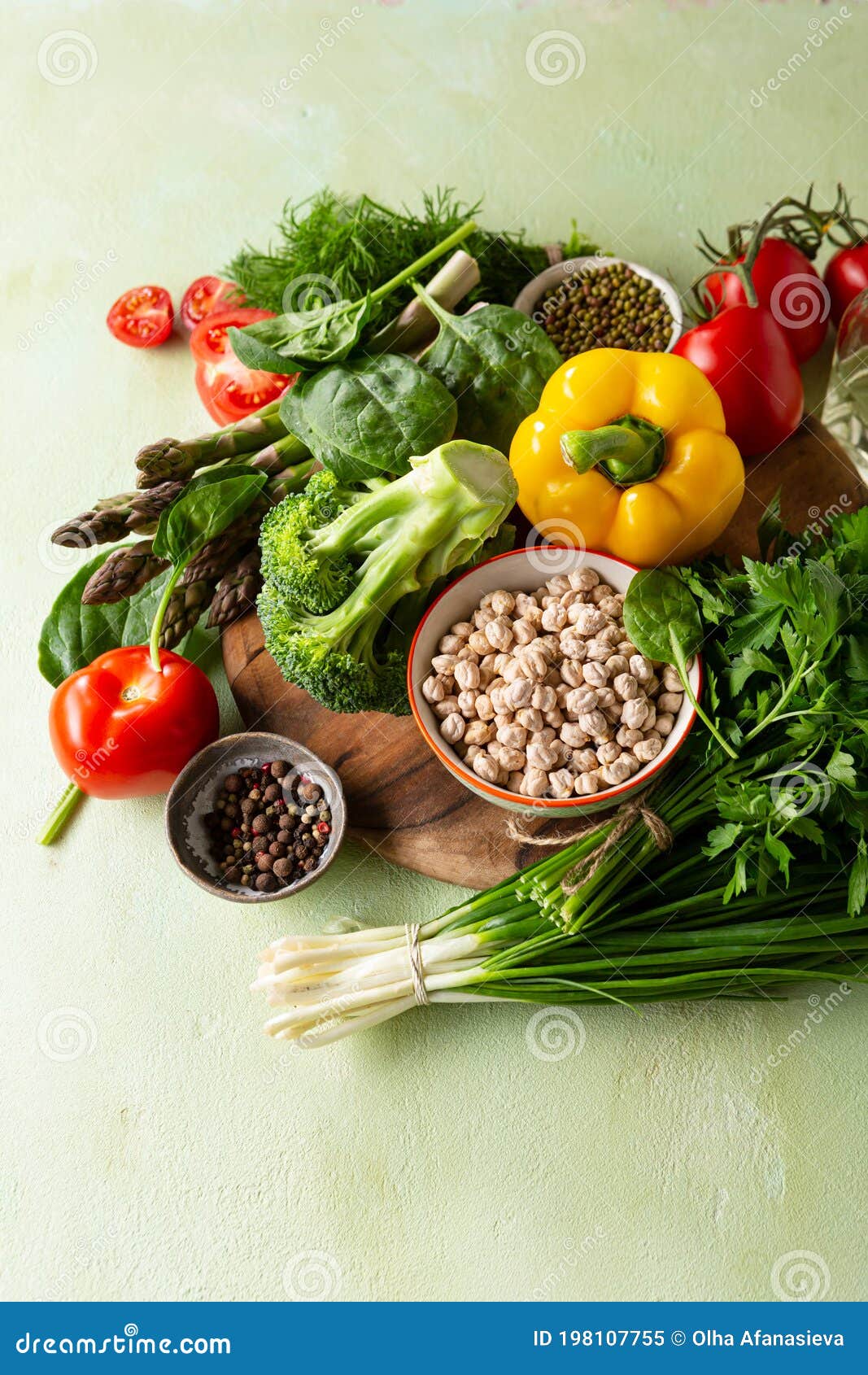 Conjunto De Alimentos Sanos Alimentos Limpios Y Verduras Verdes Imagen De Archivo Imagen De 1289