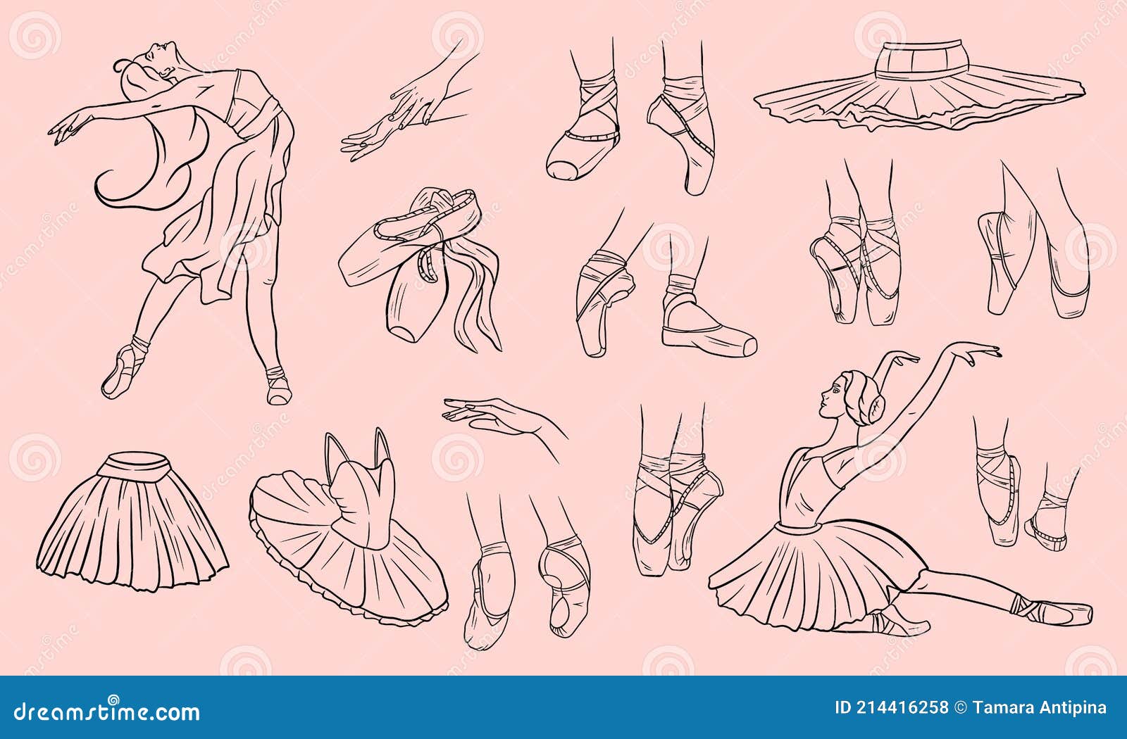 Vectores e ilustraciones de Ballet shoes para descargar gratis