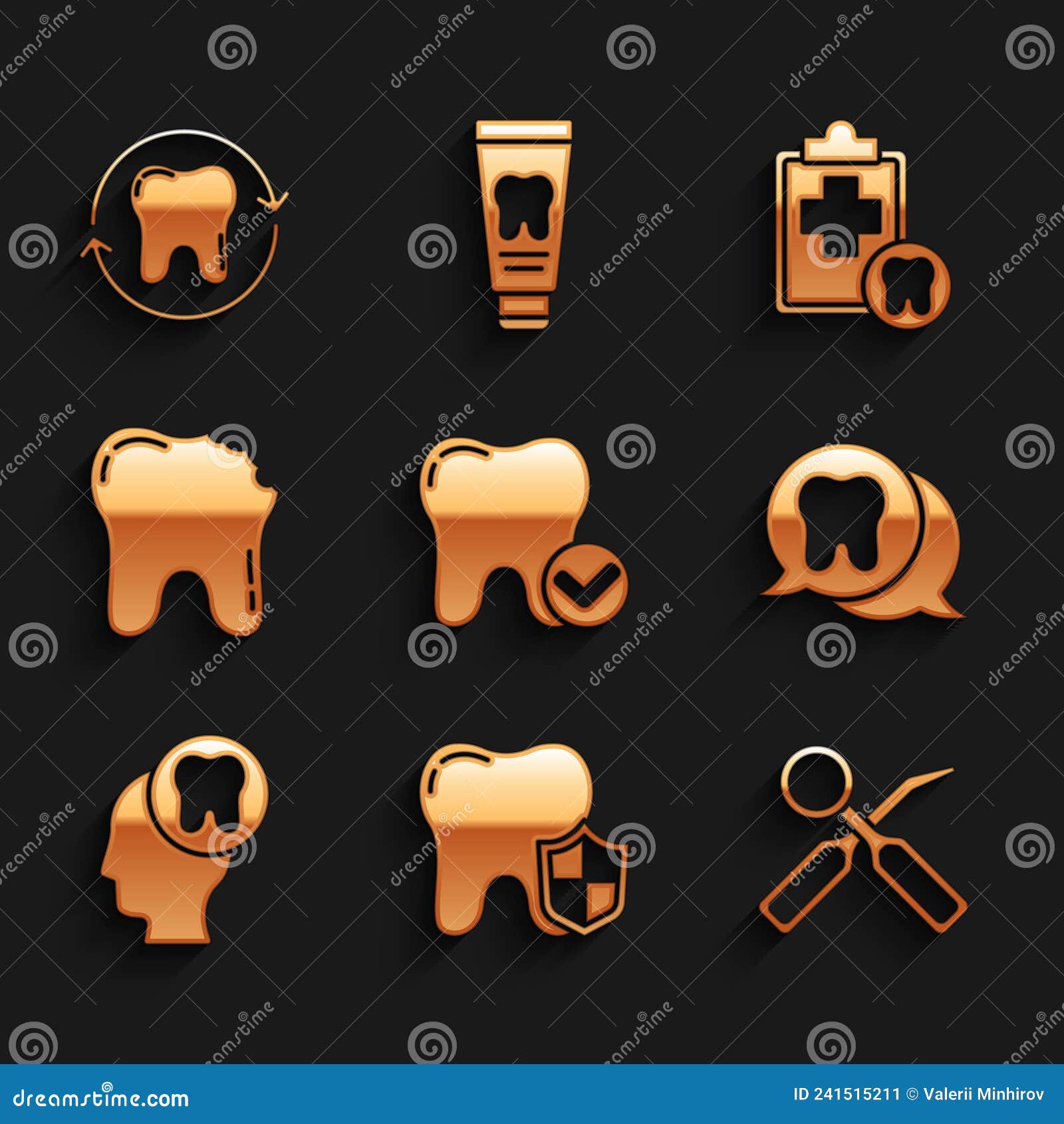Icono de espejo dental y gancho.: vector de stock (libre de regalías)  1659220687