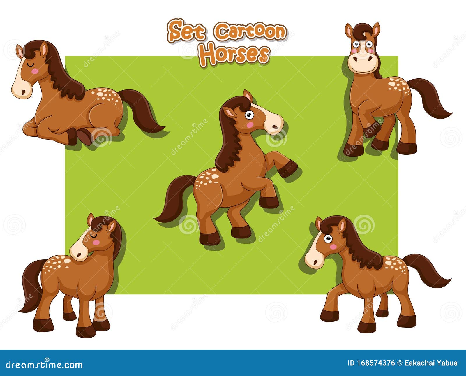 Vetores de Jogo Do Projeto Animal Selvagem Ou Doméstico Dos Desenhos  Animados Do Cavalo Marrom e mais imagens de Cavalo - Família do cavalo -  iStock