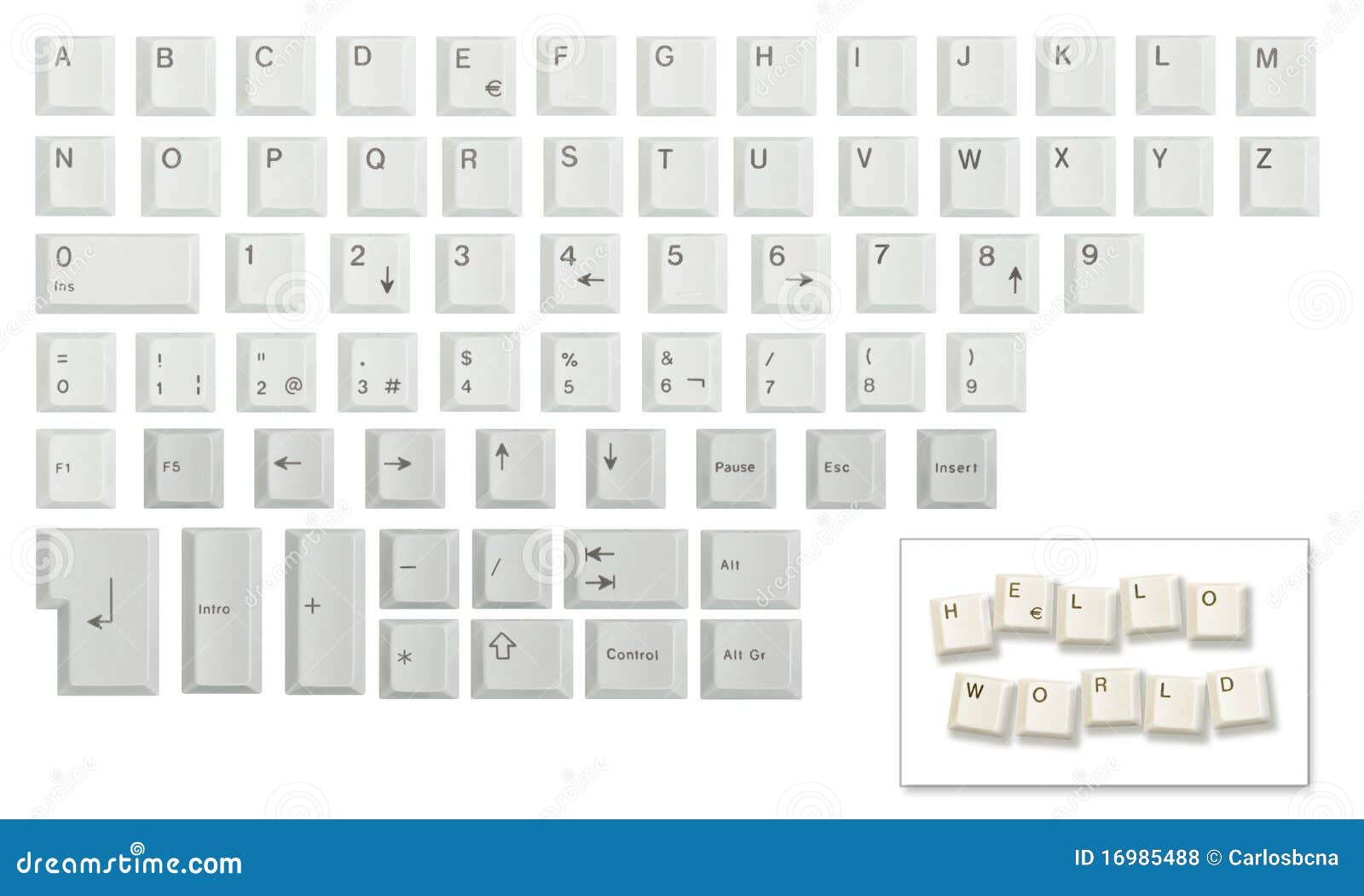 Conjunto De Caracteres Hecho De Claves De Teclado Foto de archivo Imagen de aislado, texto