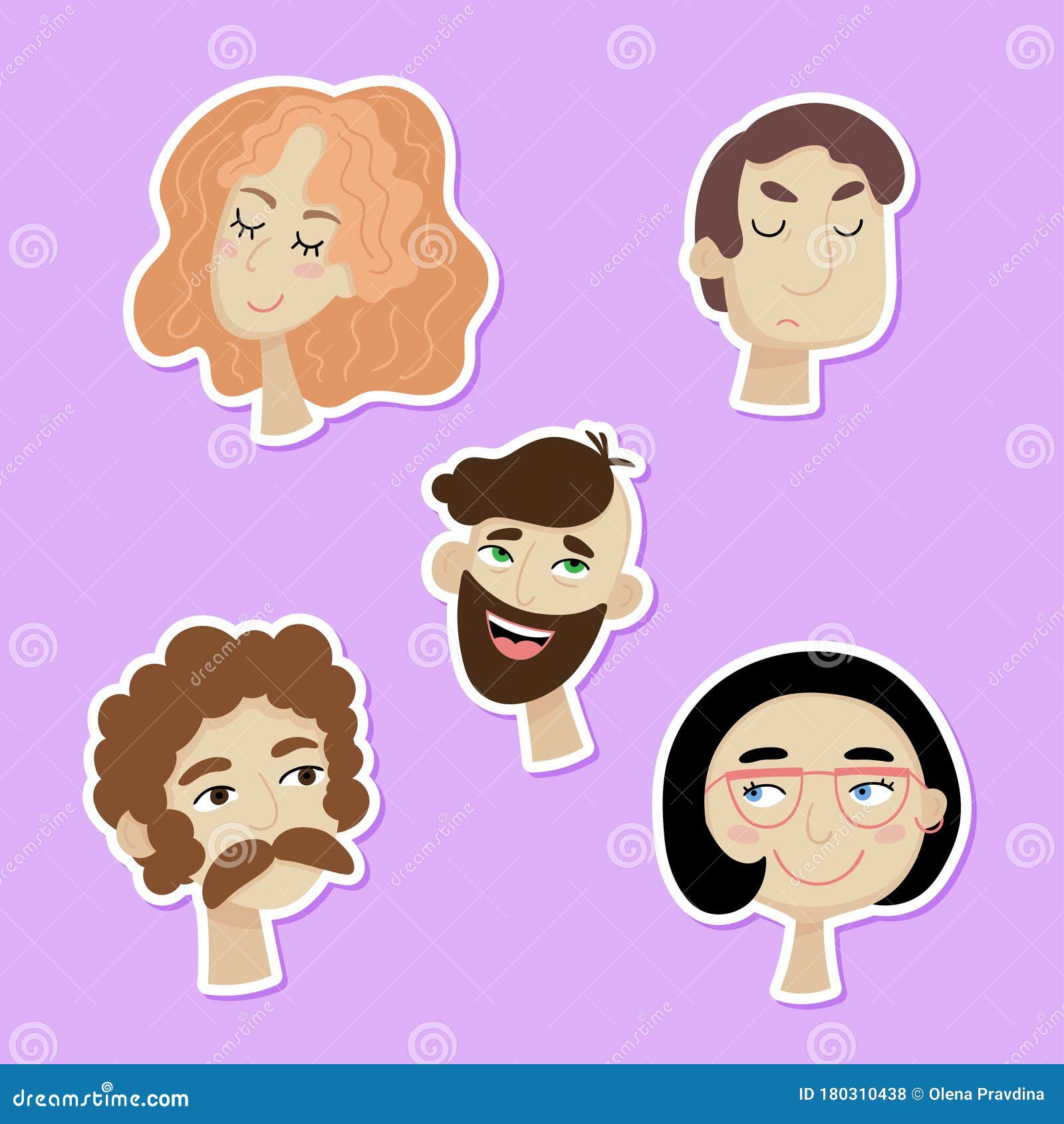 Conjunto De Caras De Dibujos Animados De Personas Con Diferentes Emociones. Ilustración del Vector - Ilustración de caricatura, hombre: 180310438 Conjunto De Caras De Dibujos Animados De Personas Con Diferentes Emociones. Ilustración del Vector - Ilustración de caricatura, hombre: 180310438