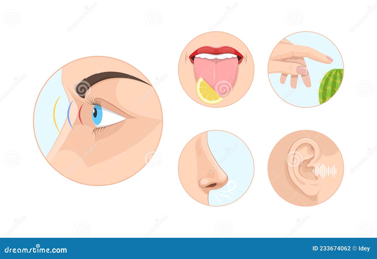 Conjunto de ícones de língua vetor de desenho animado boca lábio