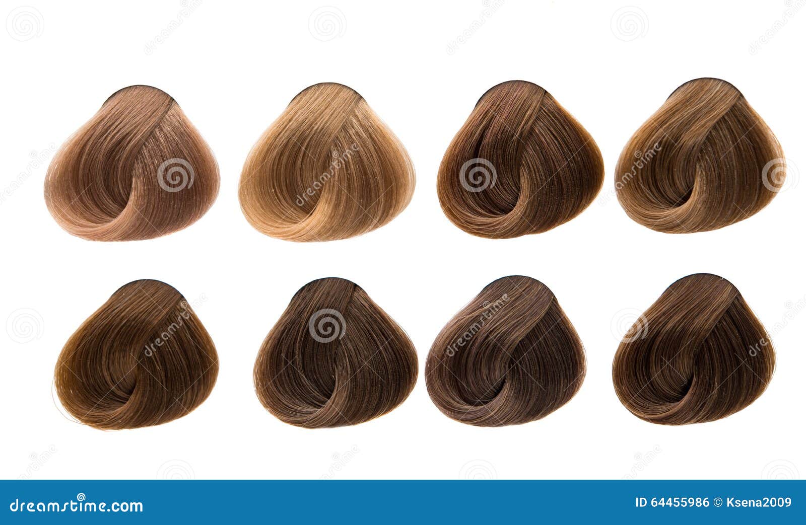 Conjunto De Colores Del Pelo Tintes Foto De Archivo Imagen