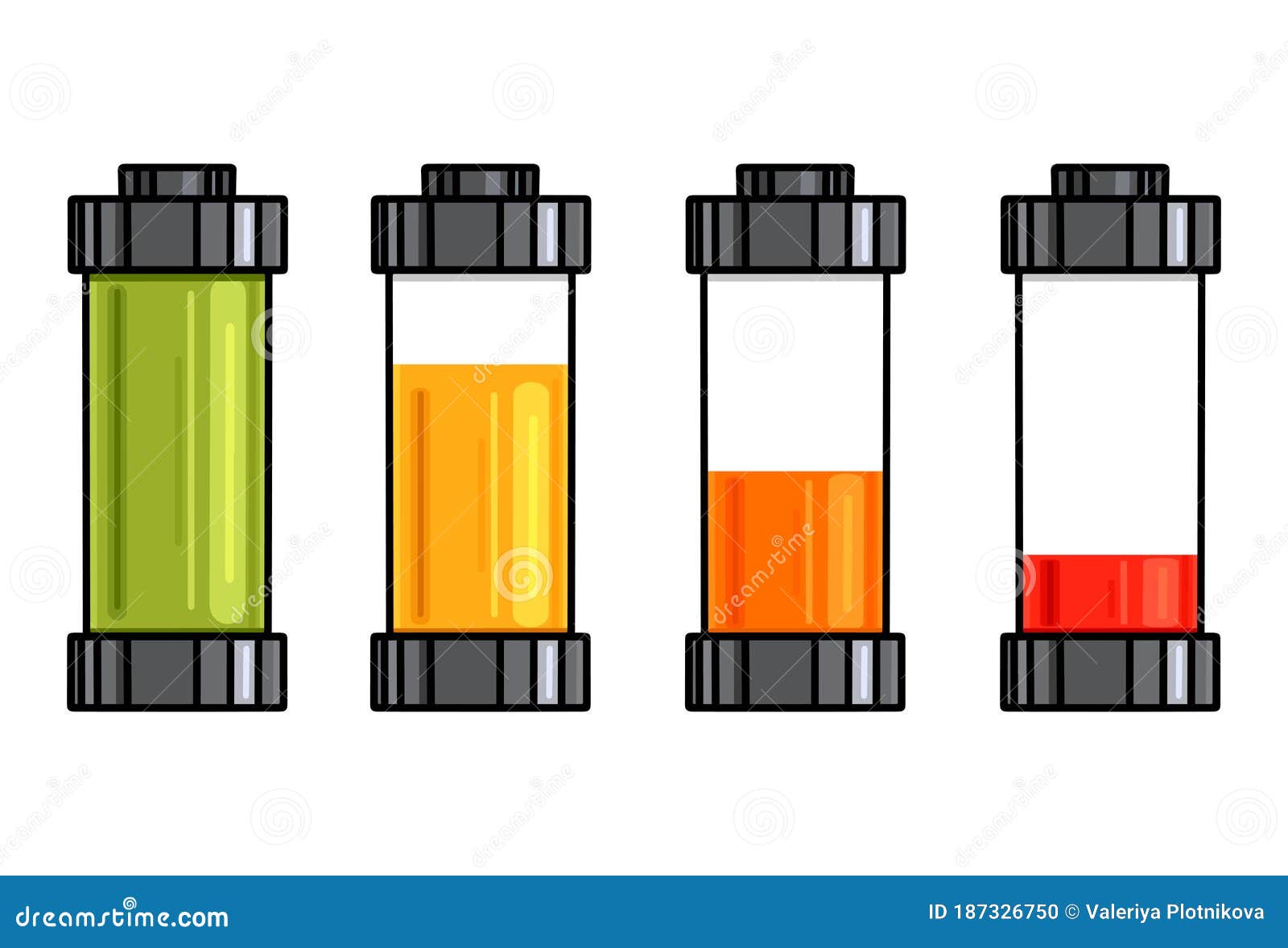 Conjunto De Contorno De Dibujos Animados Varios Tipos De Carga De Pilas  Transparentes. Elemento De Esquema Vectorial Ilustración del Vector -  Ilustración de muestra, metal: 187326750