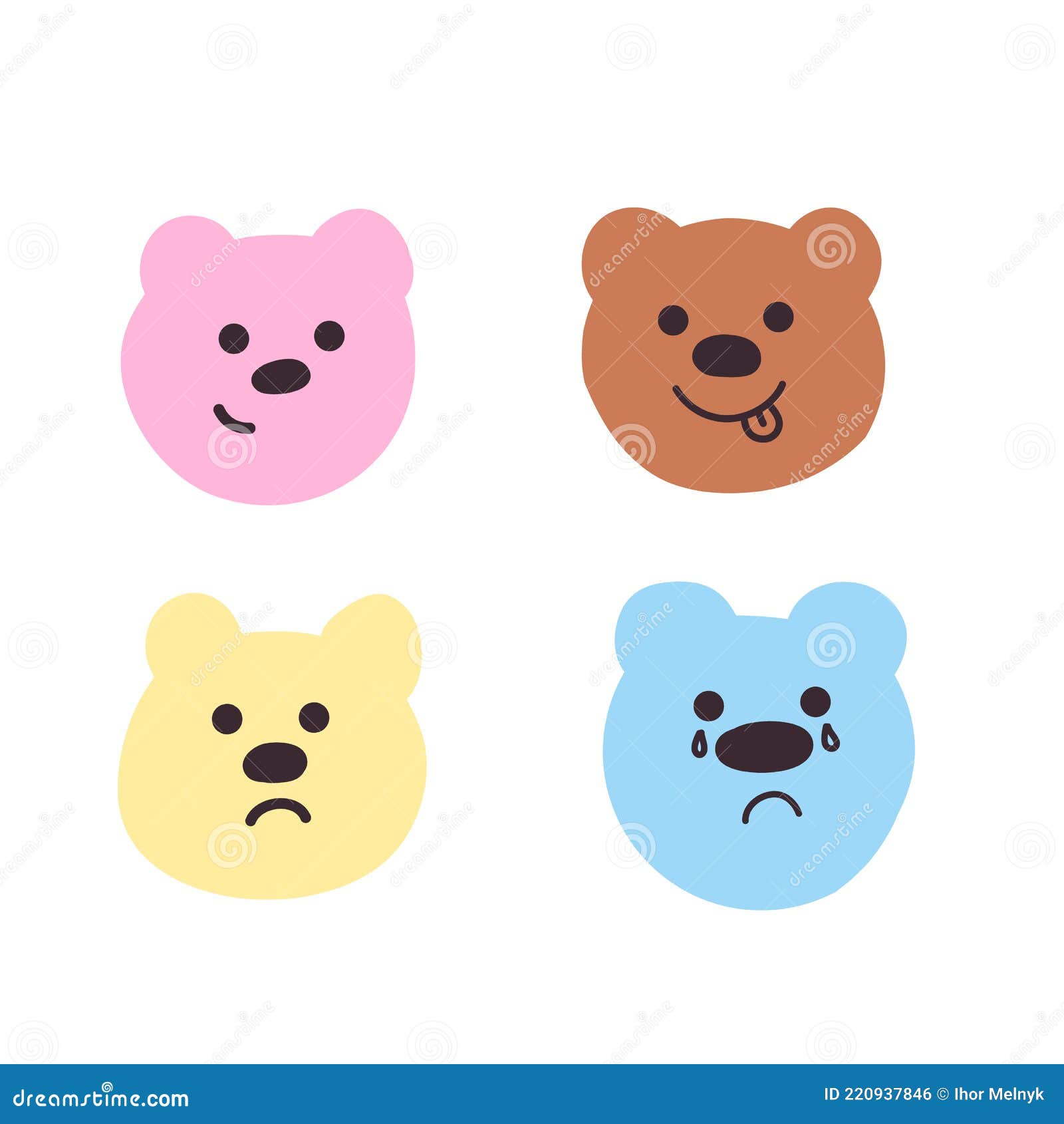 Conjunto De Dibujos Animados Oso Ilustración del Vector - Ilustración de creativo, aislado: 220937846 Conjunto De Dibujos Animados Oso Ilustración del Vector - Ilustración de creativo, aislado: 220937846