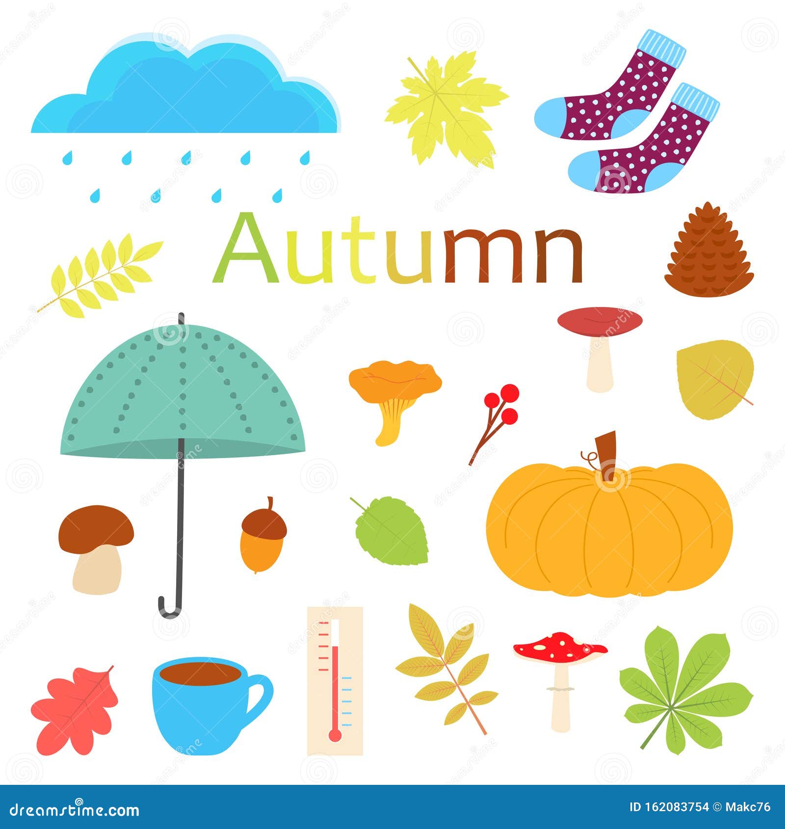 Conjunto De Dibujos Animados De Otoño Ilustración del Vector - Ilustración de lindo, decorativo: 162083754 Conjunto De Dibujos Animados De Otoño Ilustración del Vector - Ilustración de lindo, decorativo: 162083754