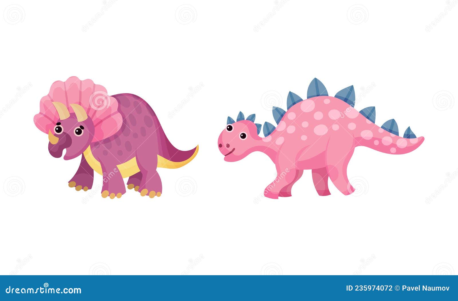 Vetores de Desenho De Dinossauro Stegossauro Fofo e mais imagens