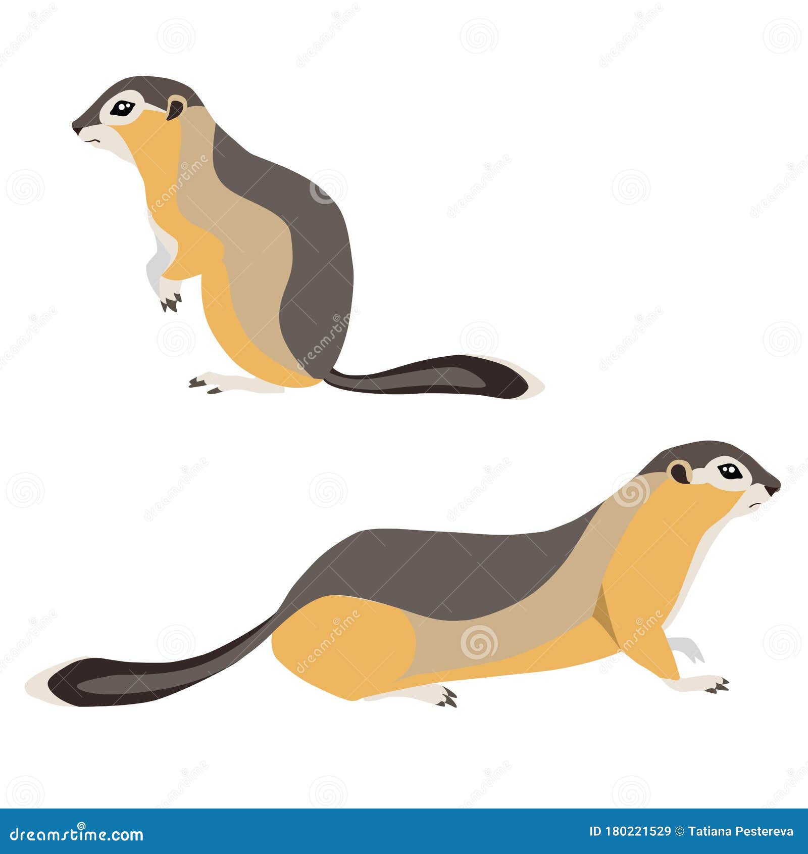 Lemming dos desenhos animados animal pequeno engraçado com pele