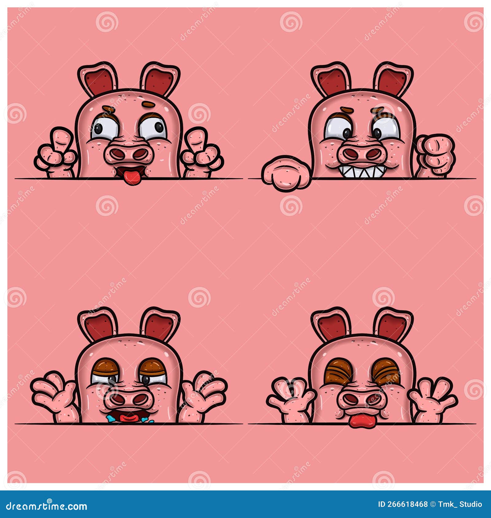 Ilustração de desenho animado de esponja com design de personagens de rosto  triste