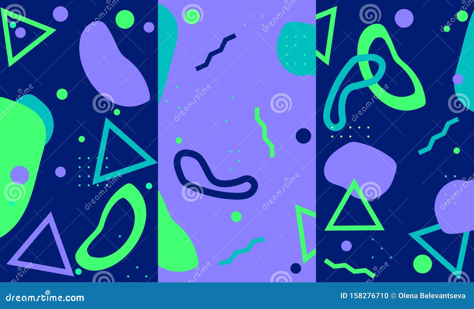 Conjunto De Fondos Abstractos De Colores De Tendencia Para El DiseÃ±o De  Banners, En Blanco Para Portada De Libro O Tarjetas De Di Stock de  ilustración - Ilustración de libro, moderno: 158276710