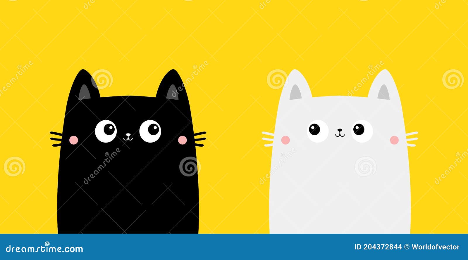 Conjunto de gatos uma coleção de gatinhos dos desenhos animados de