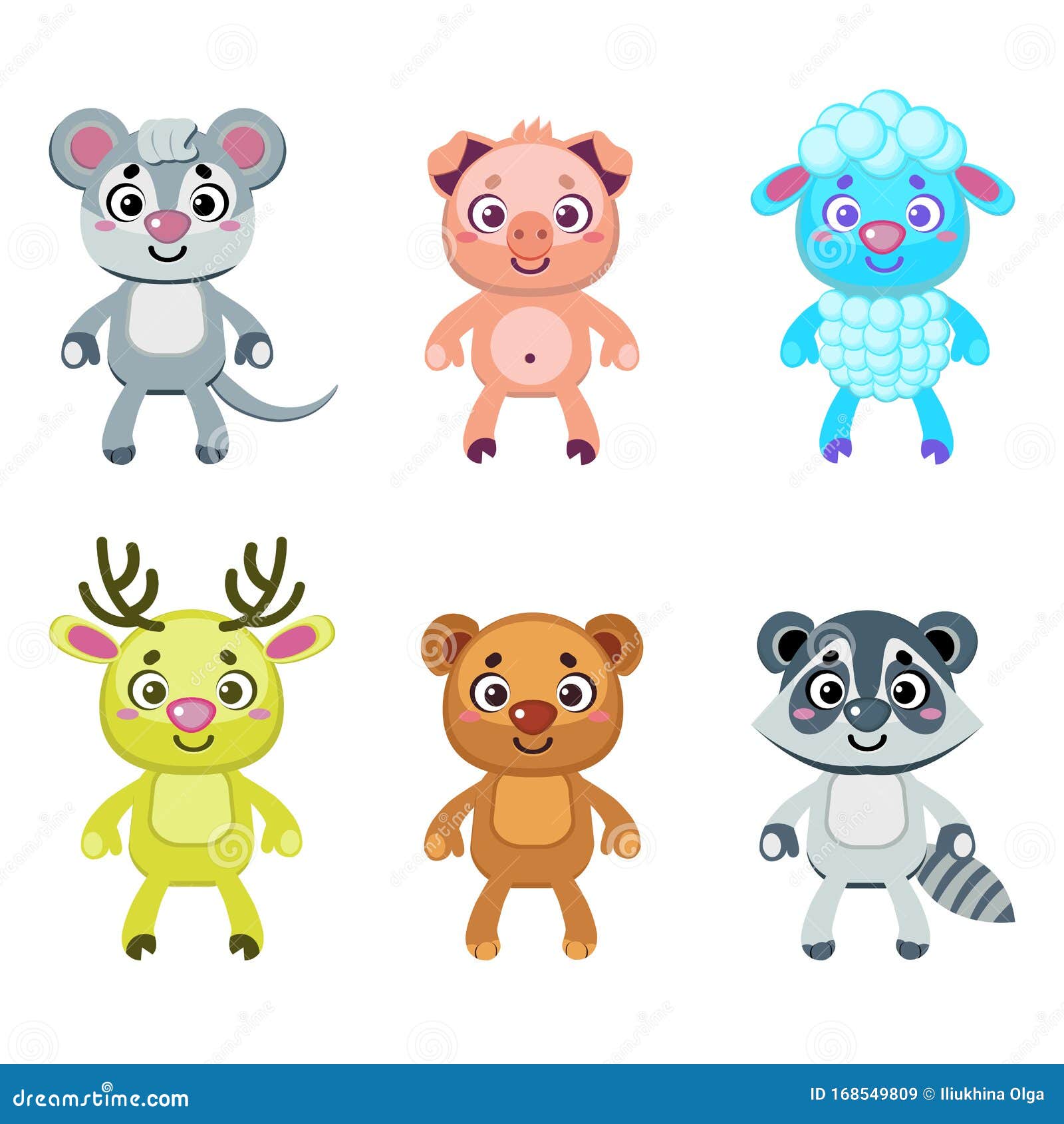 Conjunto De Graciosos Animales De Dibujos Animados Stock de ilustración - Ilustración de pista, historieta: 168549809 Conjunto De Graciosos Animales De Dibujos Animados Stock de ilustración - Ilustración de pista, historieta: 168549809