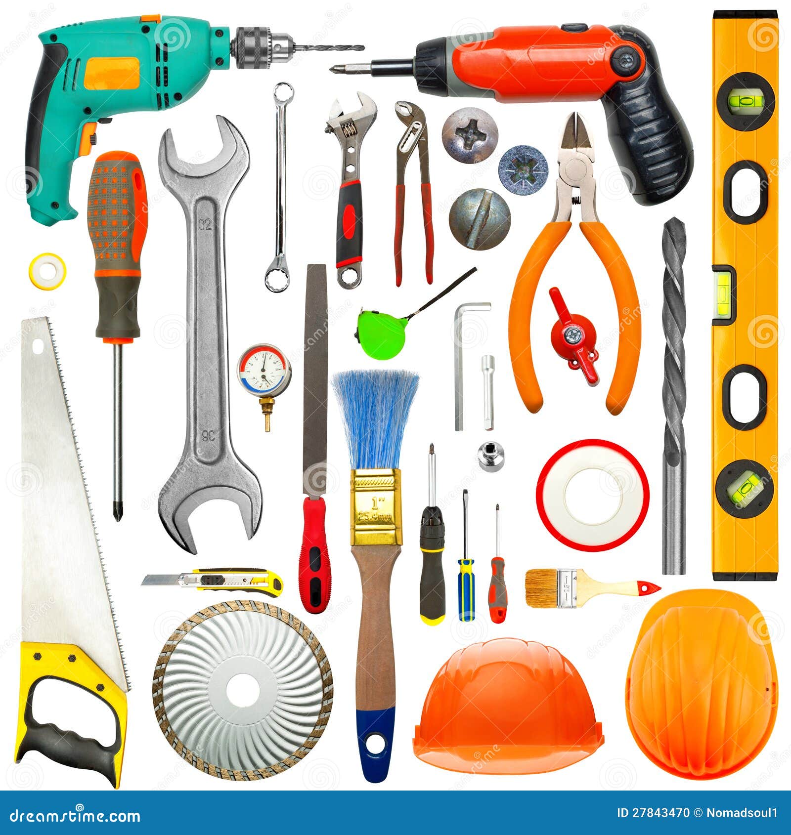 Conjunto De Herramientas Industriales Foto de archivo Imagen de