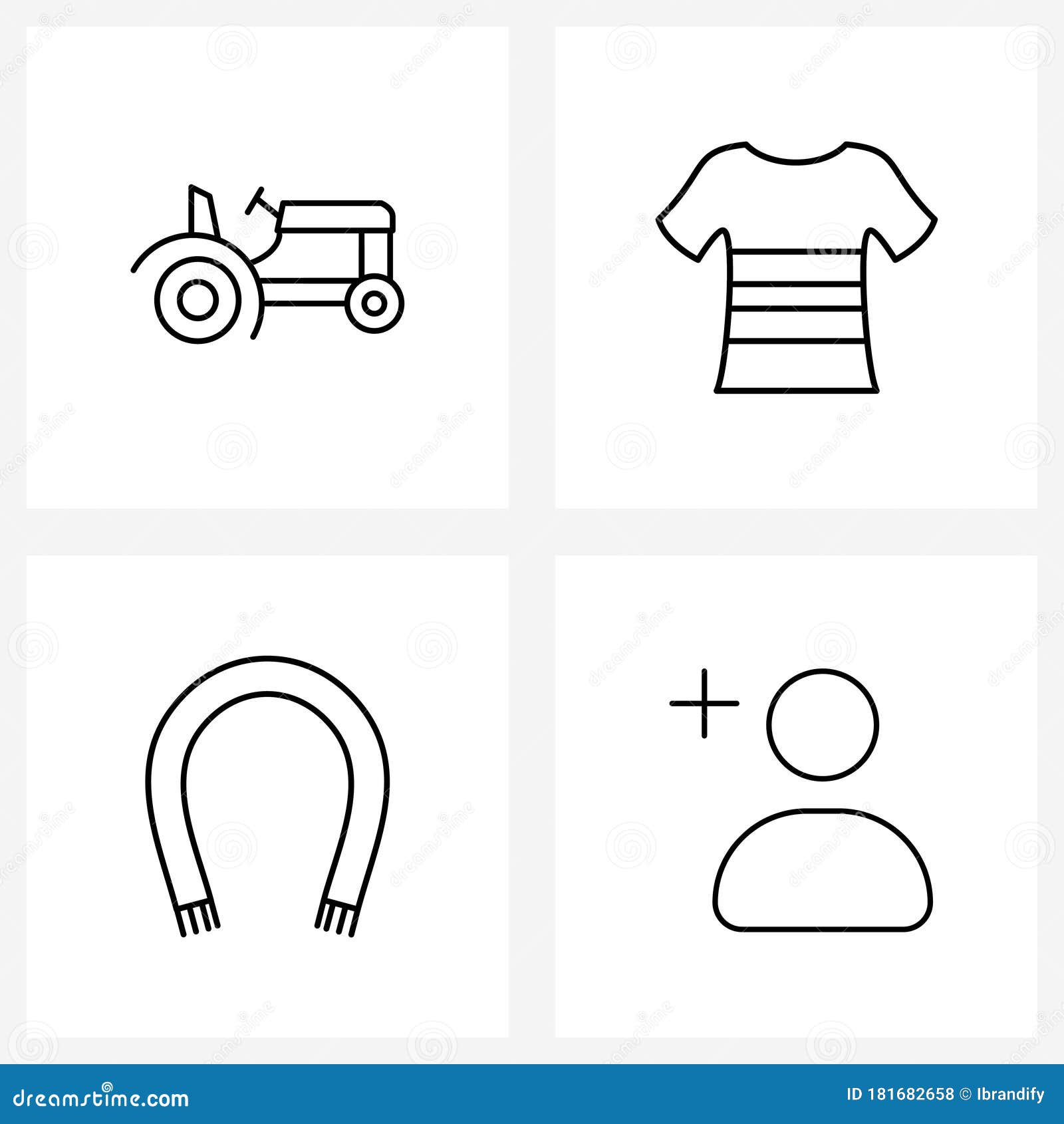 crema Espere lista Conjunto De 4 Iconos De Línea Simple De Ropa De Cultivo Ropa De Juego De  Agricultura Vestimenta Ilustración del Vector - Ilustración de vector,  agregue: 181682658