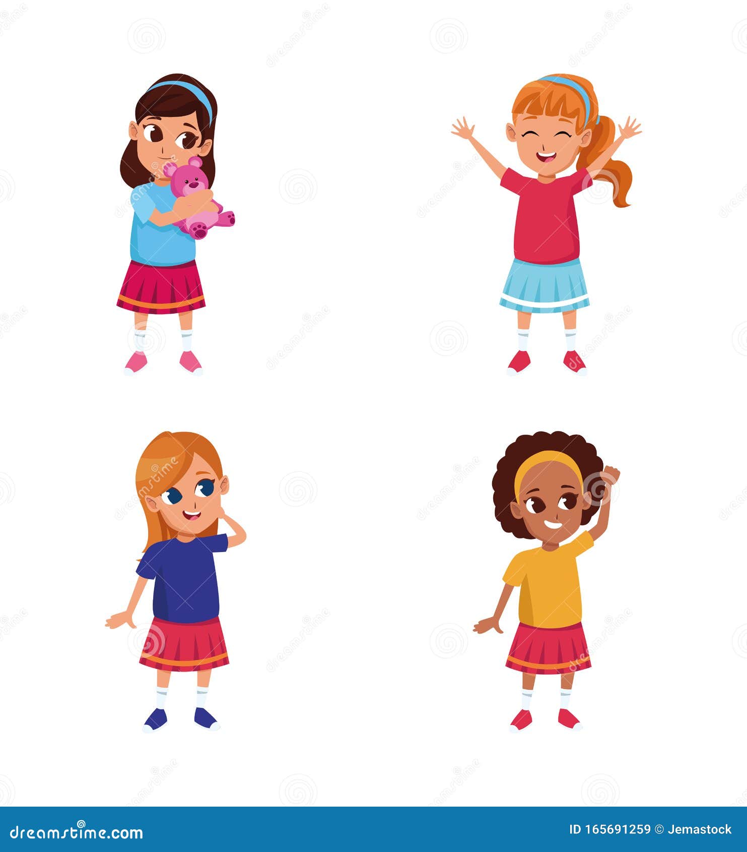 Conjunto De Iconos De Niñas De Dibujos Animados, Diseño Colorido Ilustración del Vector - Ilustración de lindo, utilizador: 165691259 Conjunto De Iconos De Niñas De Dibujos Animados, Diseño Colorido Ilustración del Vector - Ilustración de lindo, utilizador: 165691259