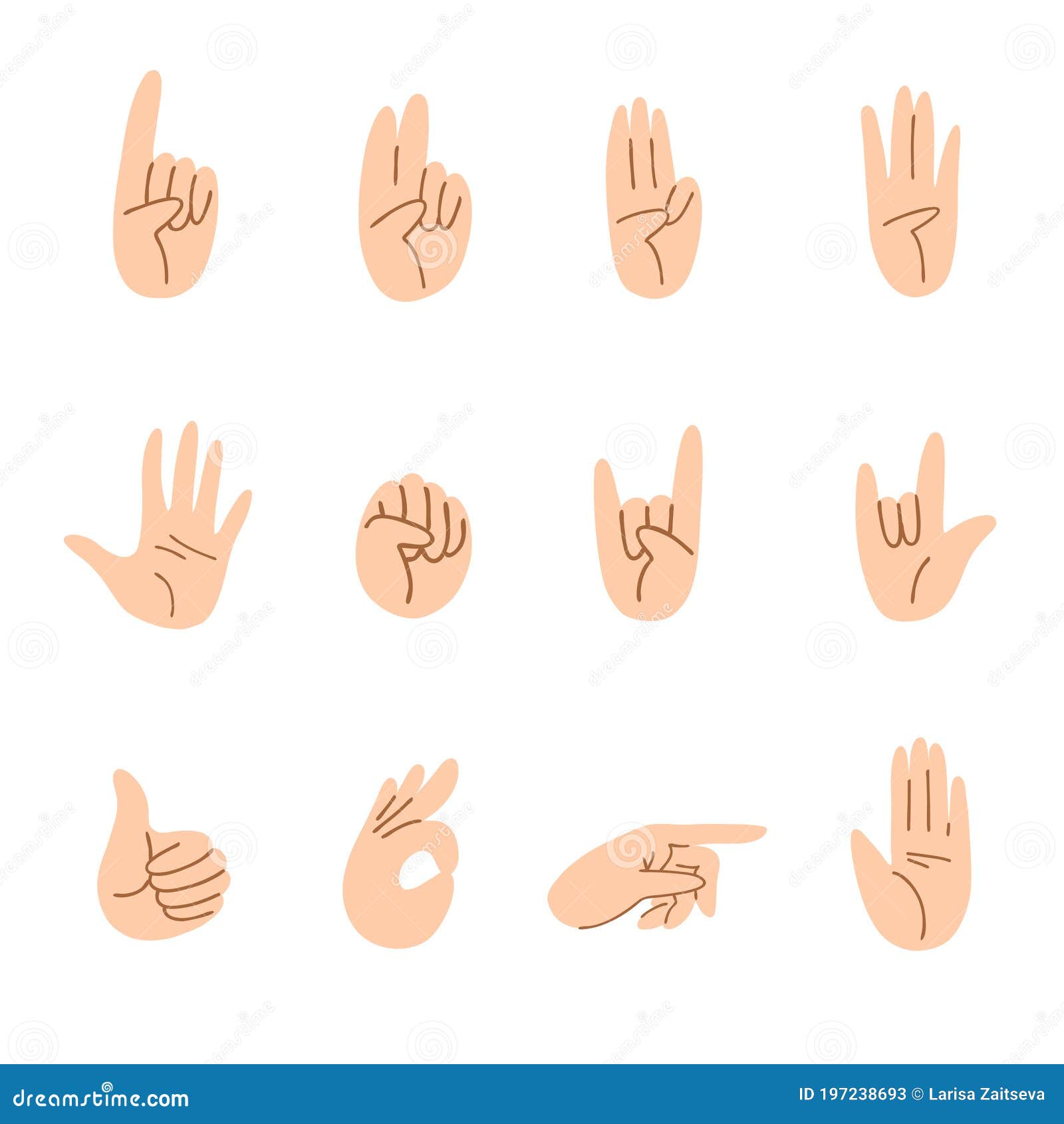 Conjunto De Manos De Dibujos Animados De Diferentes Gestos La Mano De La Piel Clara Mueve Un Dedo, Dos, Tres, Cuatro, Cinco, Puño Ilustración del Vector - Ilustración de asimiento, vector: 197238693 Conjunto De Manos De Dibujos Animados De Diferentes Gestos La Mano De La Piel Clara Mueve Un Dedo, Dos, Tres, Cuatro, Cinco, Puño Ilustración del Vector - Ilustración de asimiento, vector: 197238693