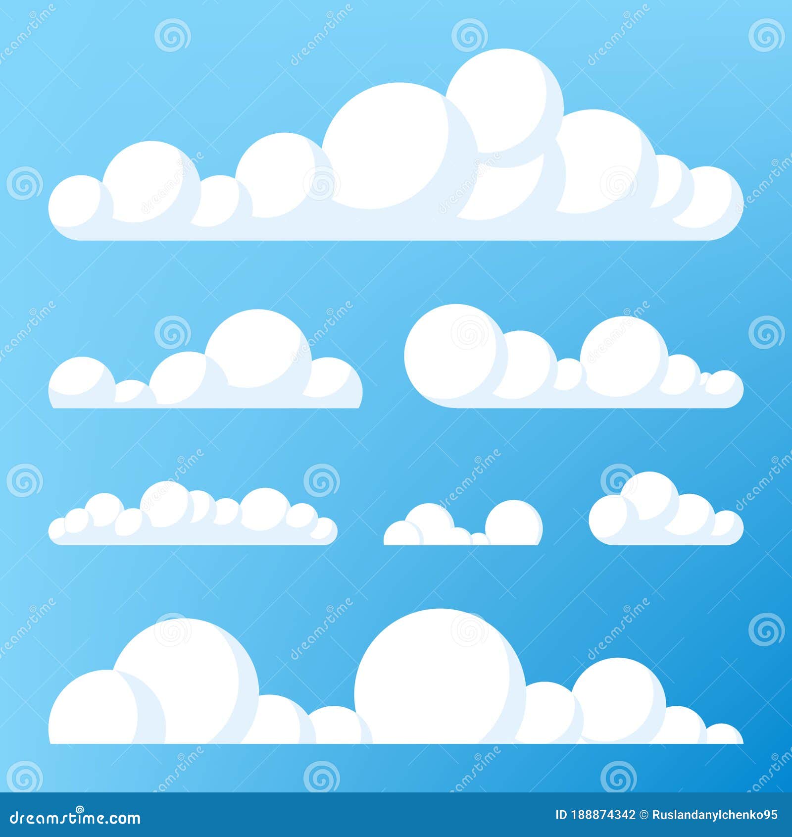 O símbolo das nuvens azuis